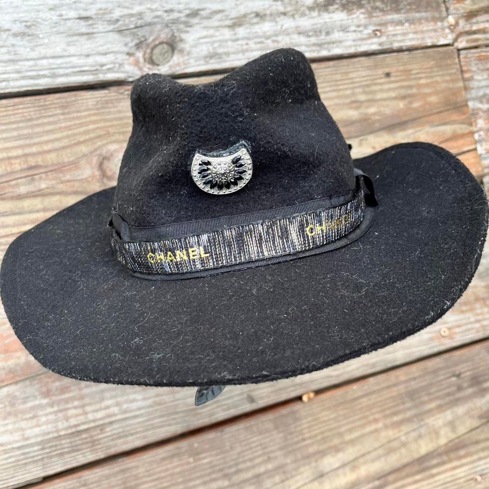 Other Black cowgirl hat Size ONE SIZE - 1 Thumbnail