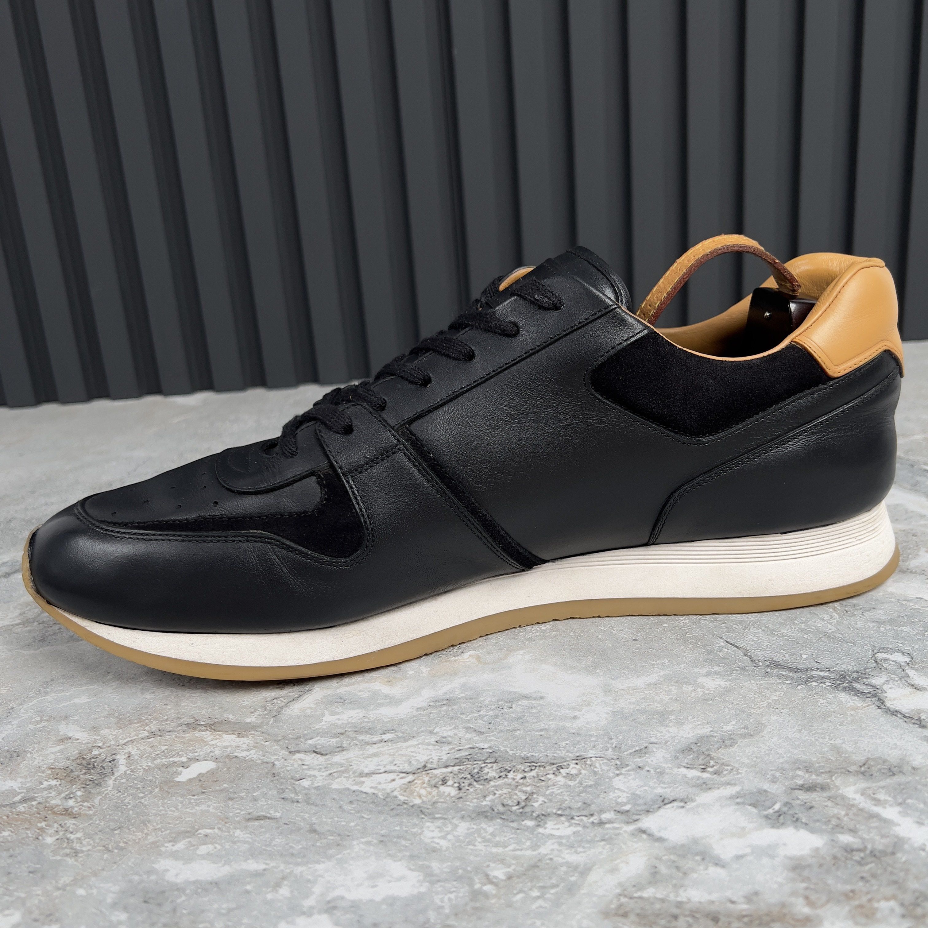 Louis Vuitton Abbesses black leather sneakers Size US 12.5 / EU 45-46 - 4 Thumbnail