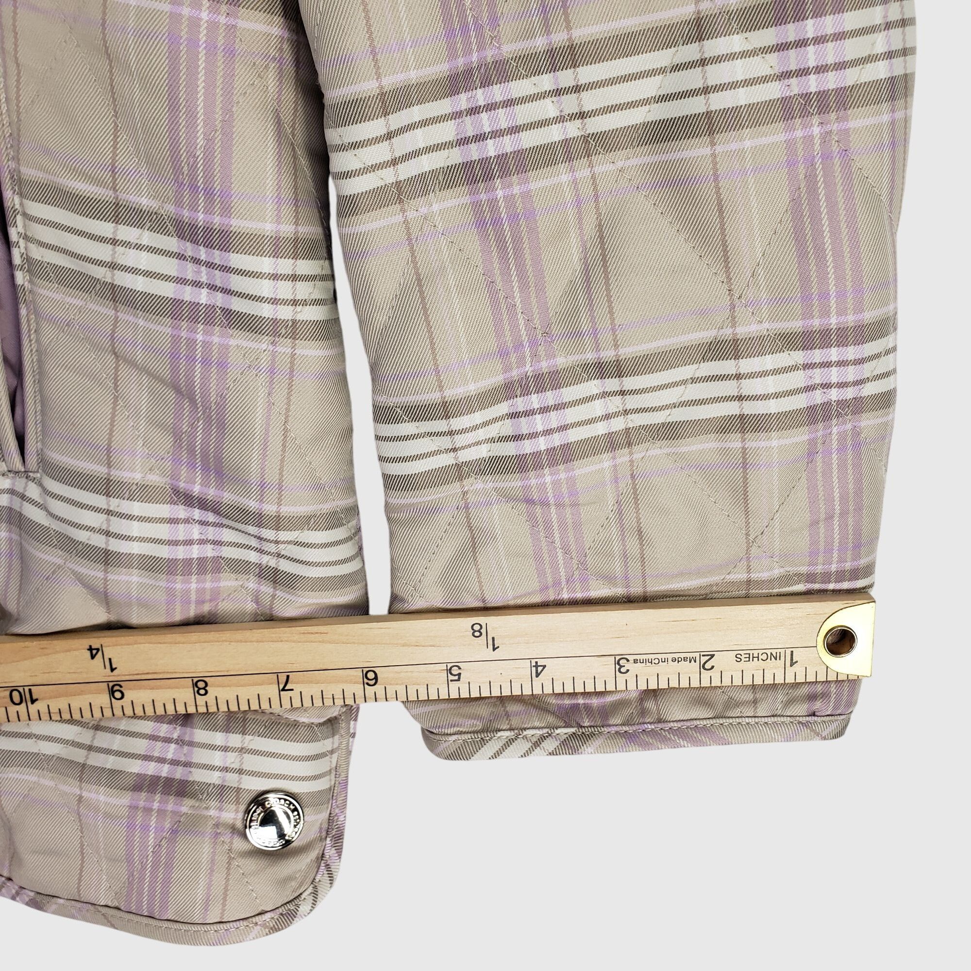 Coach Coach Est. 1941 Purple Quilted Snap-Front Jacket With Collar Size M / US 6-8 / IT 42-44 - 8 Thumbnail