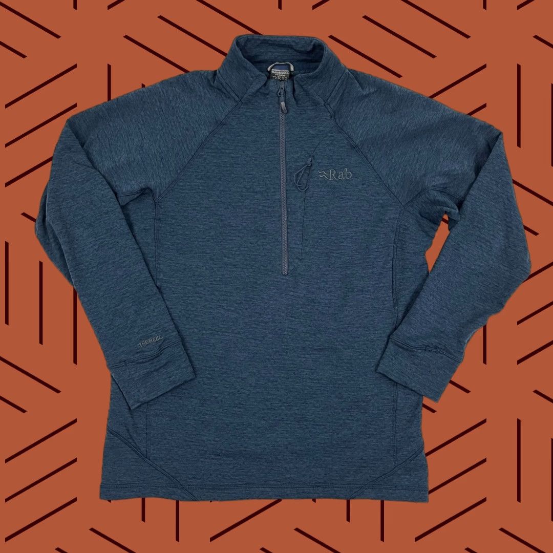 Rab RAB Nexus Pull On Pullover Women M Blue 1/2 Zip Thermic Fleece Base Layer Hiking Size M / US 6-8 / IT 42-44 - 1 Thumbnail
