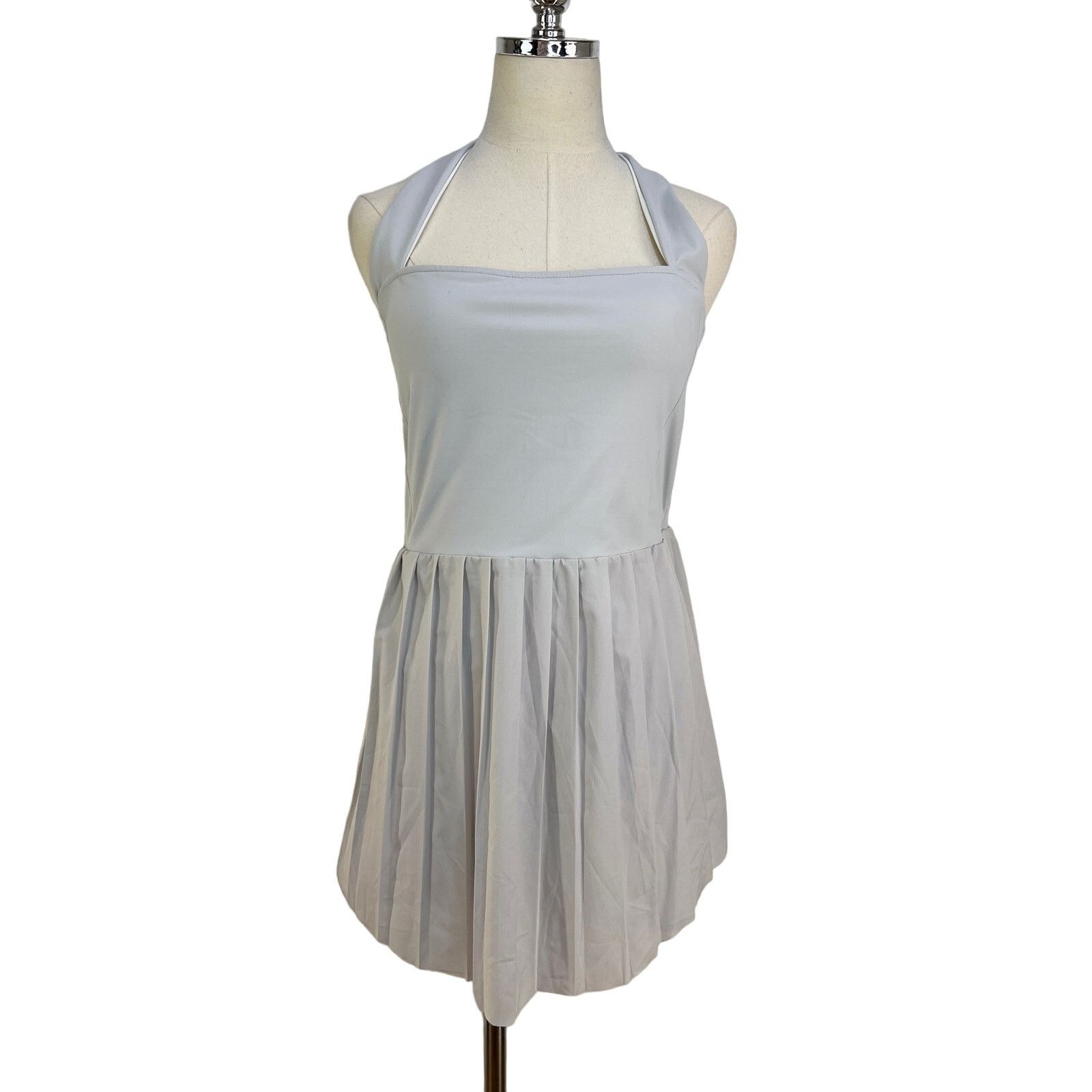 Varley Anthropologie Varley Carina Dress Gray Size L / US 10 / IT 46 - 1 Thumbnail