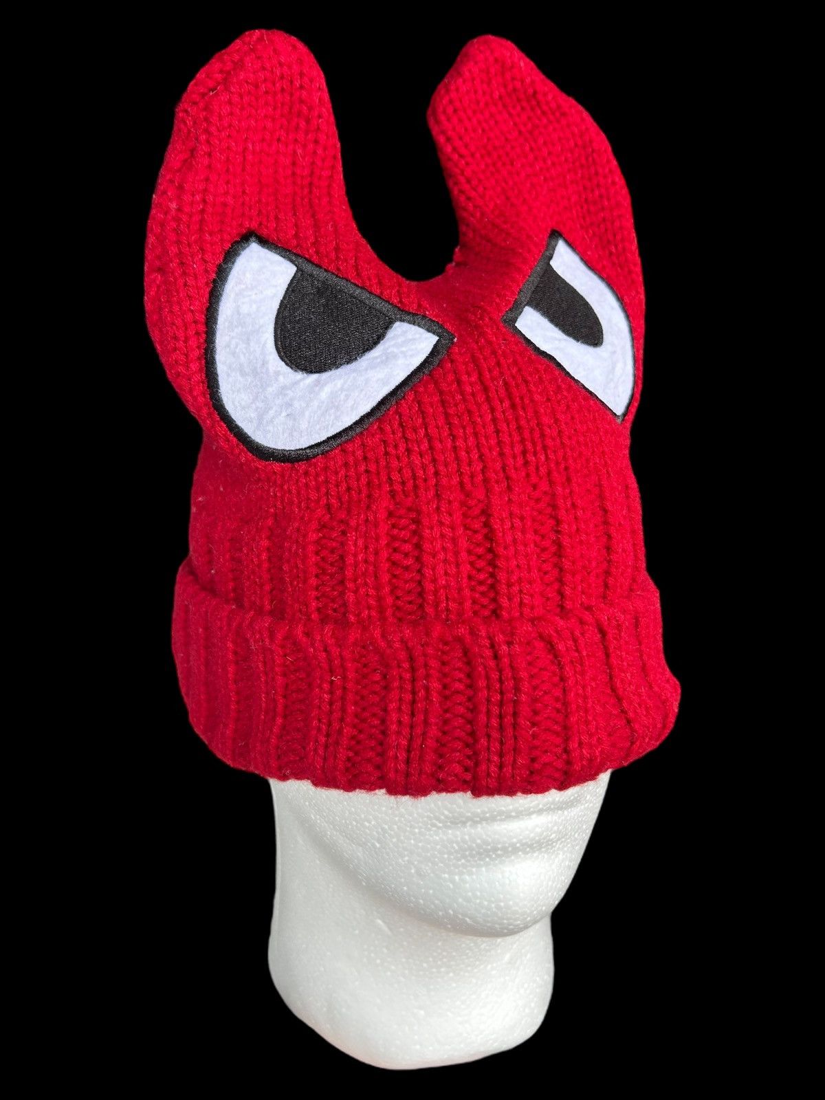 Japanese Brand × Kapital × Vintage Devil Horn Knitted Rare Beanie Hats ☠️☠️ Size ONE SIZE - 1 Thumbnail