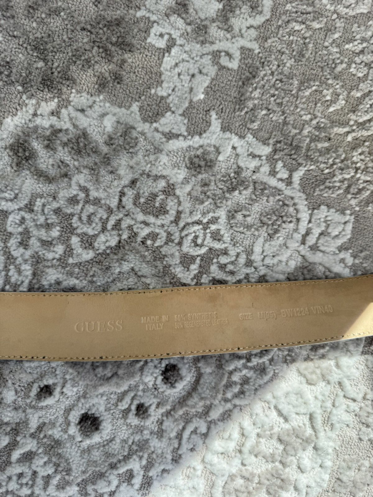 Guess Guess Big Metal Buckley Snake Print Vegan Faux Leather Belt Size ONE SIZE - 3 Thumbnail