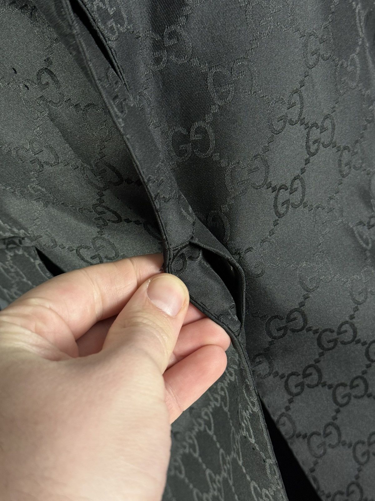 Gucci Archive Gucci xTom Ford 1998 Silk GG Monogram Blazer Vintage Size M / US 6-8 / IT 42-44 - 11 Thumbnail