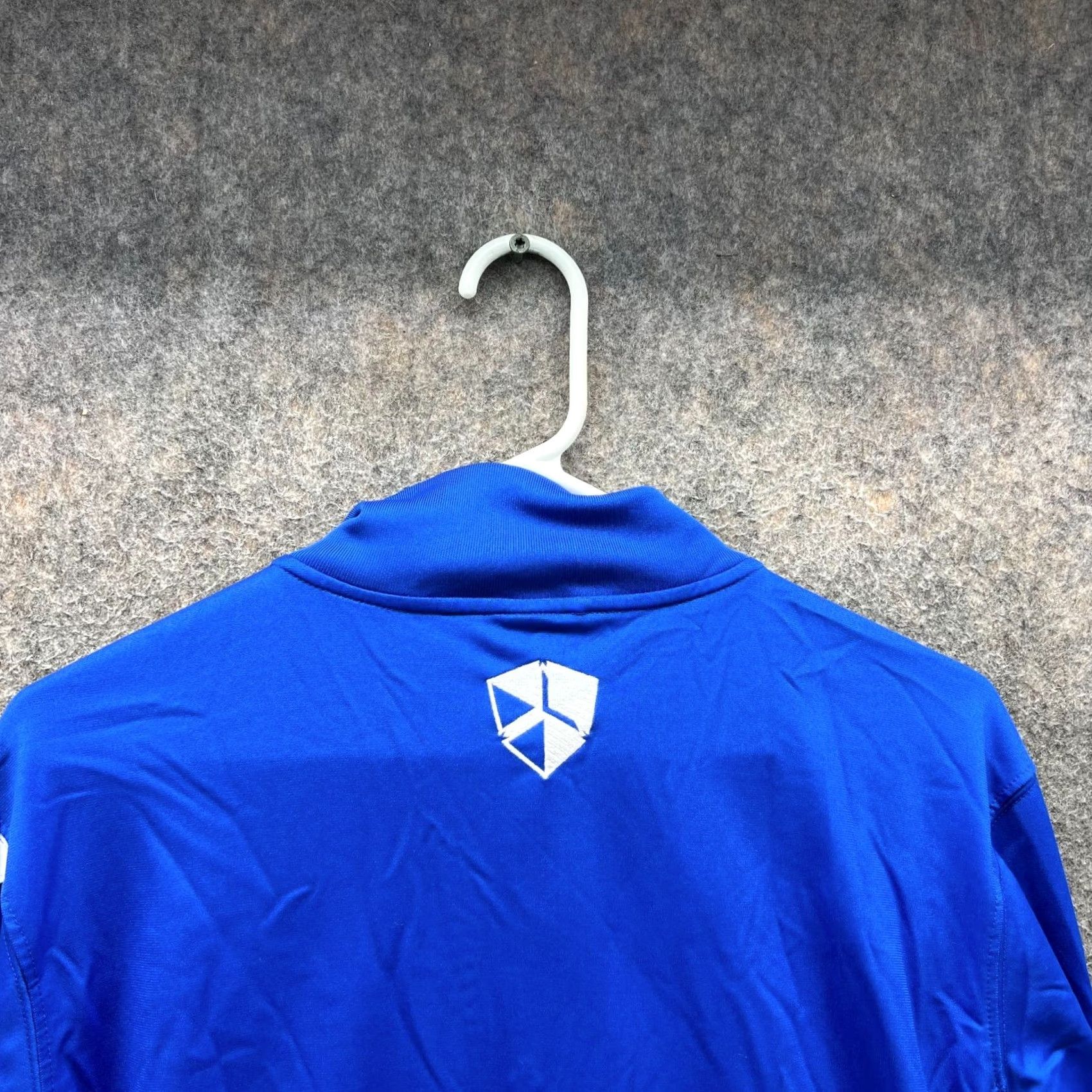 Nike VINTAGE Nike Track Jacket Mens Medium Royal Blue Full Zip Windbreaker Swoosh Dri Fit Vtg Size US M / EU 48-50 / 2 - 6 Thumbnail