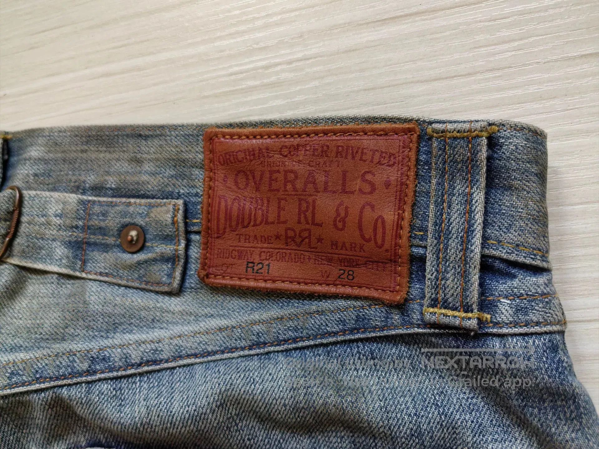 RRL Ralph Lauren rrl vintage blue distressed denim pants. Size US 30 / EU 46 - 7 Thumbnail