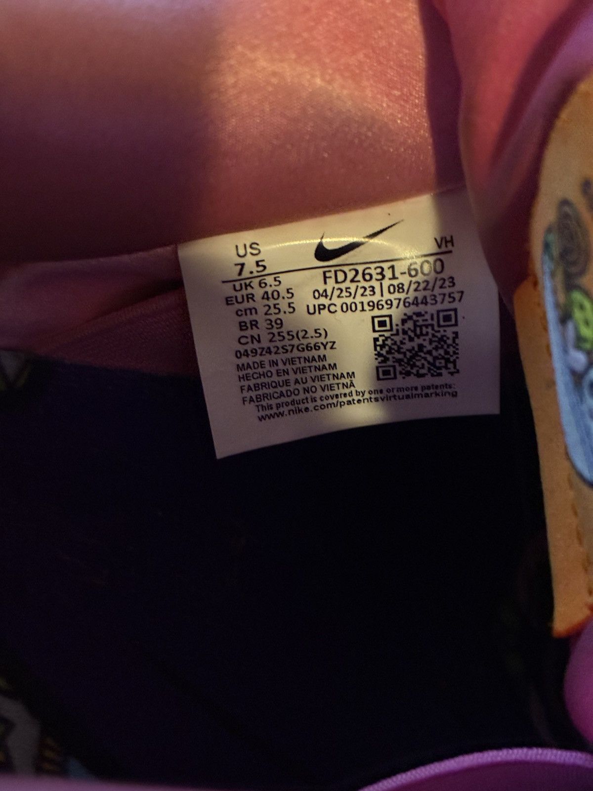 Nike Nike SB Dunk Low The Powerpuff Girls Blossom Size US 7.5 / IT 37.5 - 5 Thumbnail