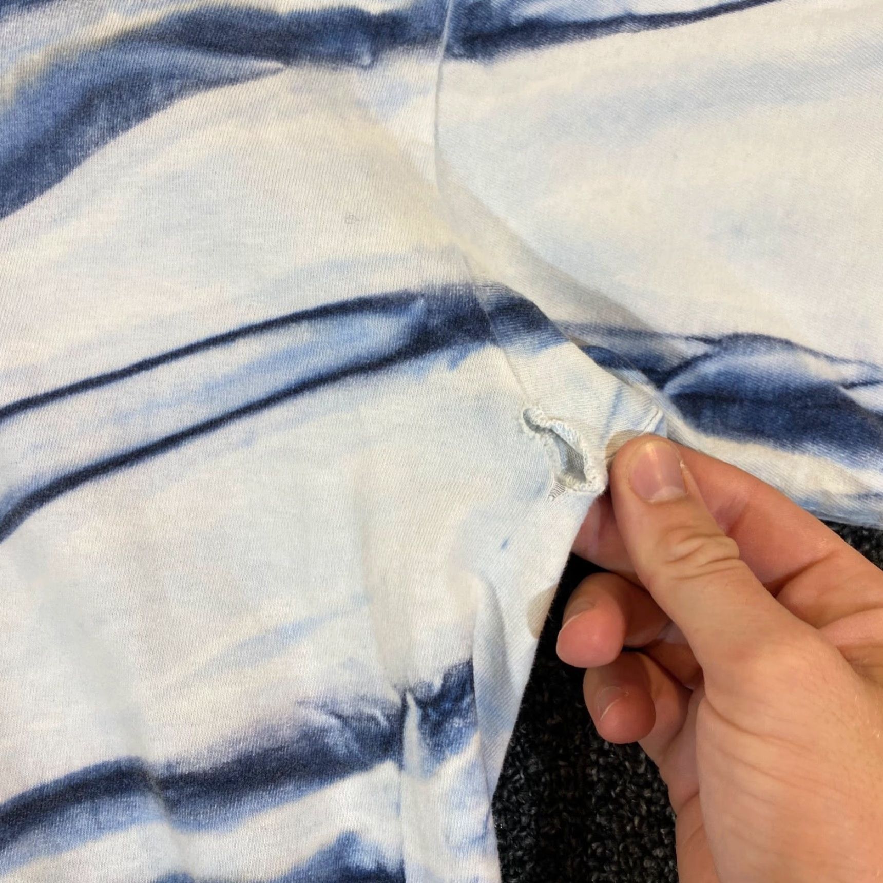 Vintage VINTAGE Garfield Shirt Men XL OSFM Blue White Tie Dye Bad Catitude Tee Short Sleeve 1978 Size US XL / EU 56 / 4 - 4 Thumbnail