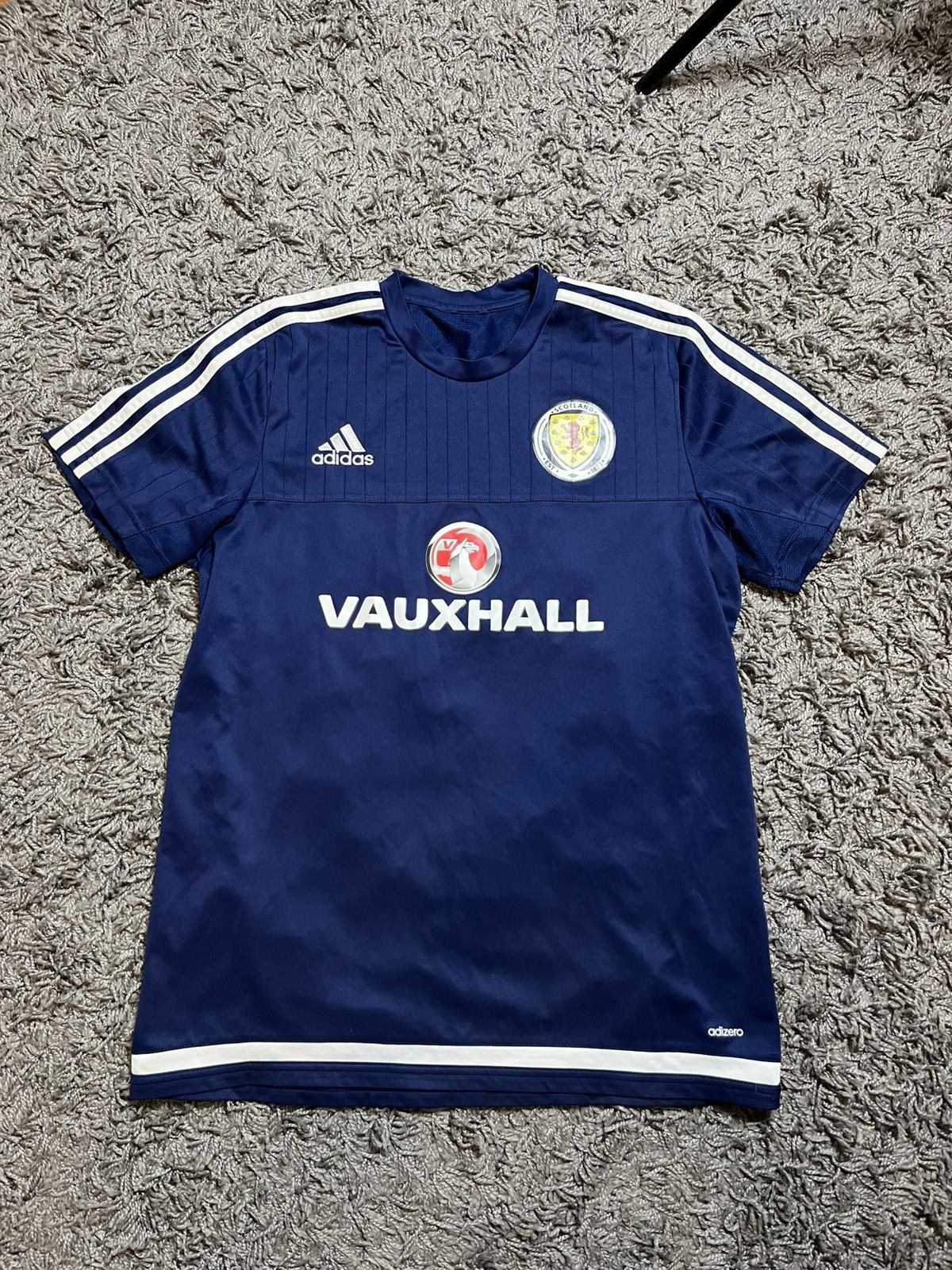 Adidas × Vintage SCOTLAND NATIONAL FOOTBALL TEAM 2014/15 TRAINING T-SHIRT Size US L / EU 52-54 / 3 - 1 Thumbnail