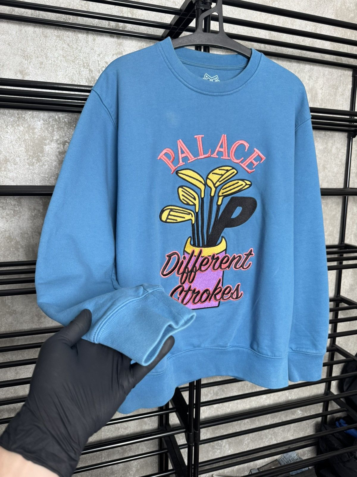 Palace Palace Skateboards DIF Strokes Crew Sweatshirt Size US M / EU 48-50 / 2 - 5 Thumbnail