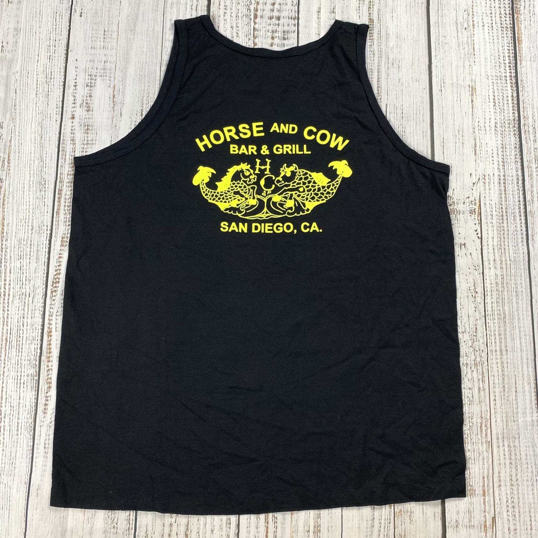 Anvil VINTAGE Anvil US Navy San Diego Crotch Cannibals Tank Top Black 80s XL Unisex Size US XL / EU 56 / 4 - 5 Thumbnail
