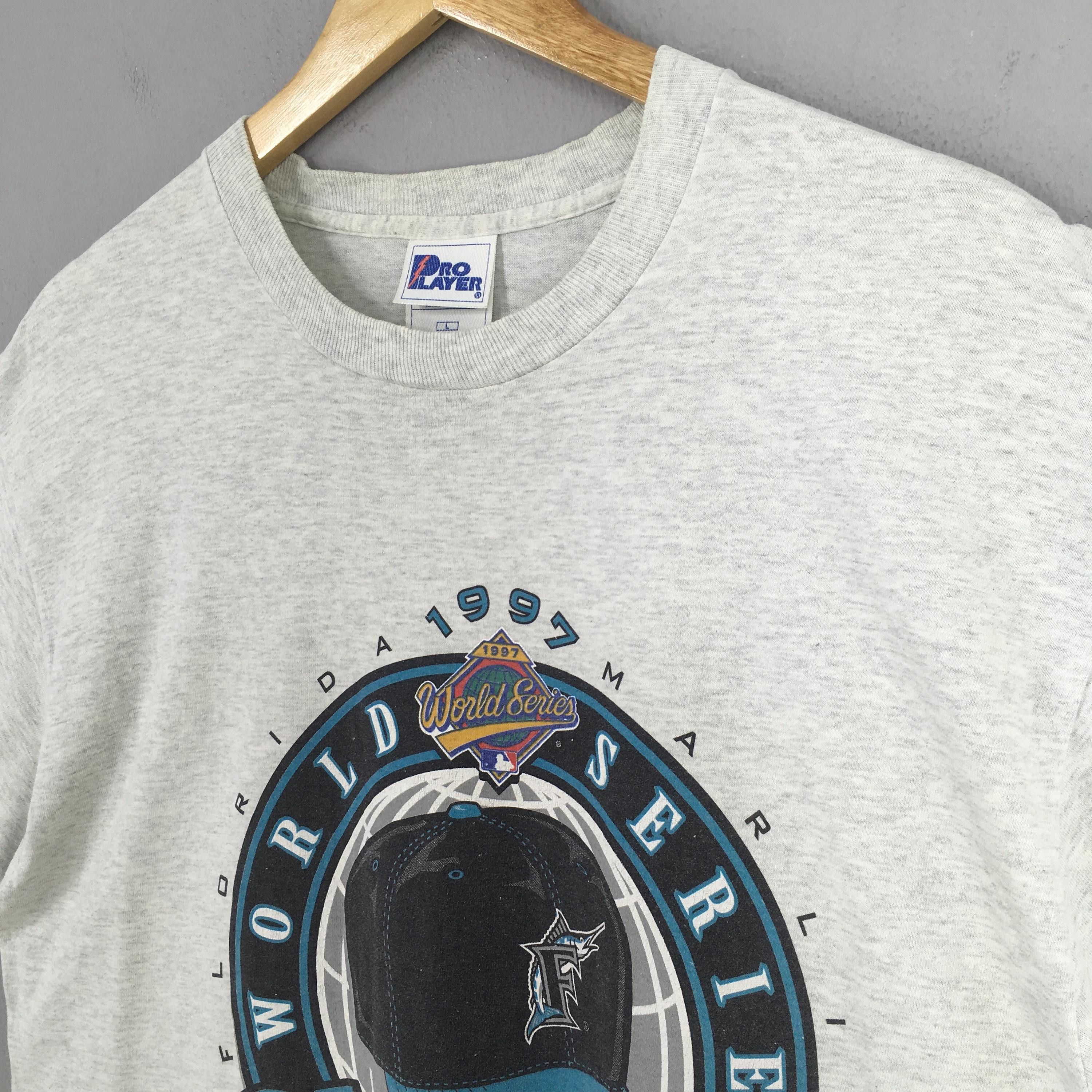 MLB Vintage 90s Florida Marlins Baseball MLB Tshirt Large Size US L / EU 52-54 / 3 - 3 Thumbnail