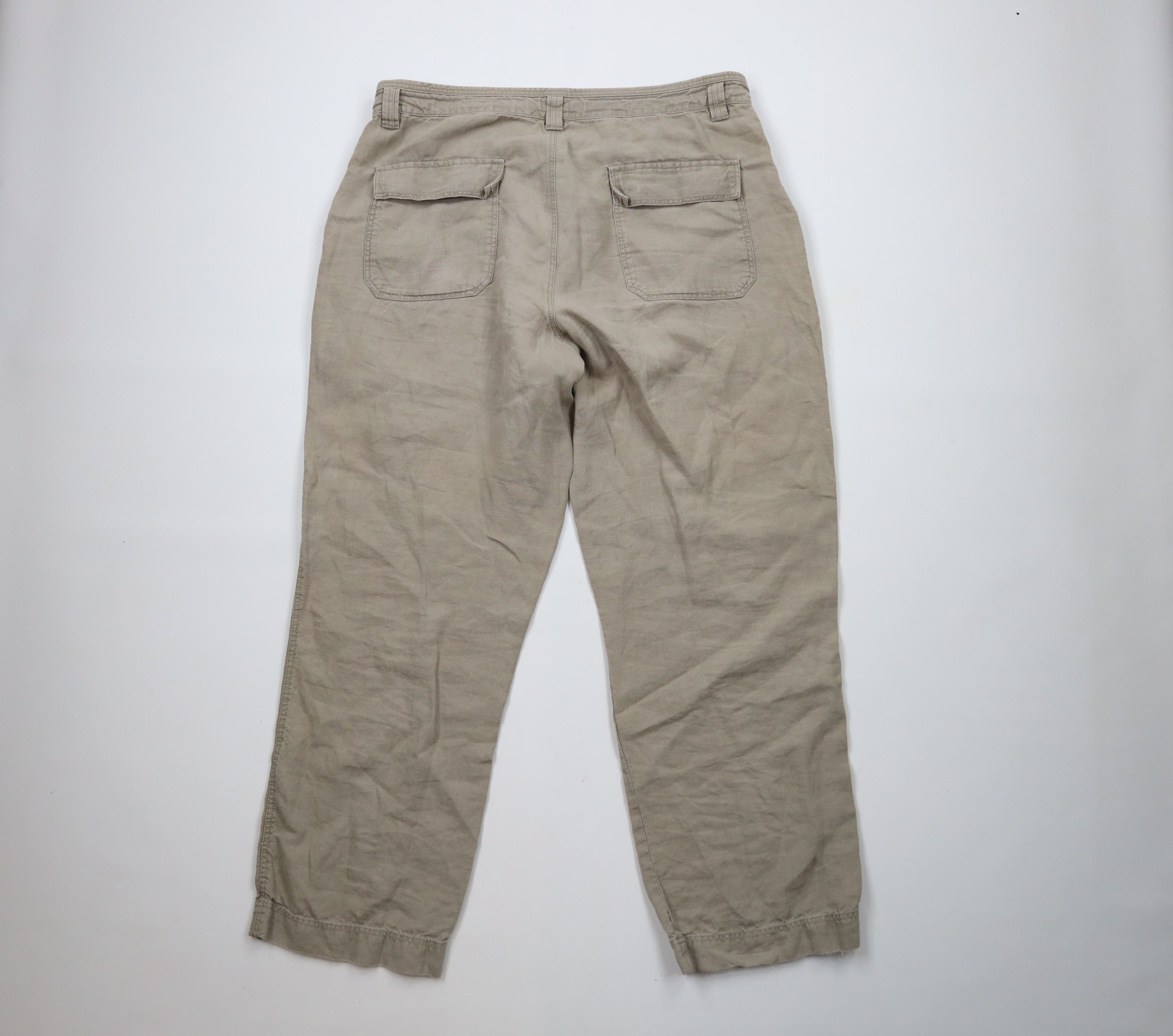 Vintage Vintage 90s Streetwear Button Fly Linen Wide Leg Harem Pants Size US 36 / EU 52 - 8 Thumbnail