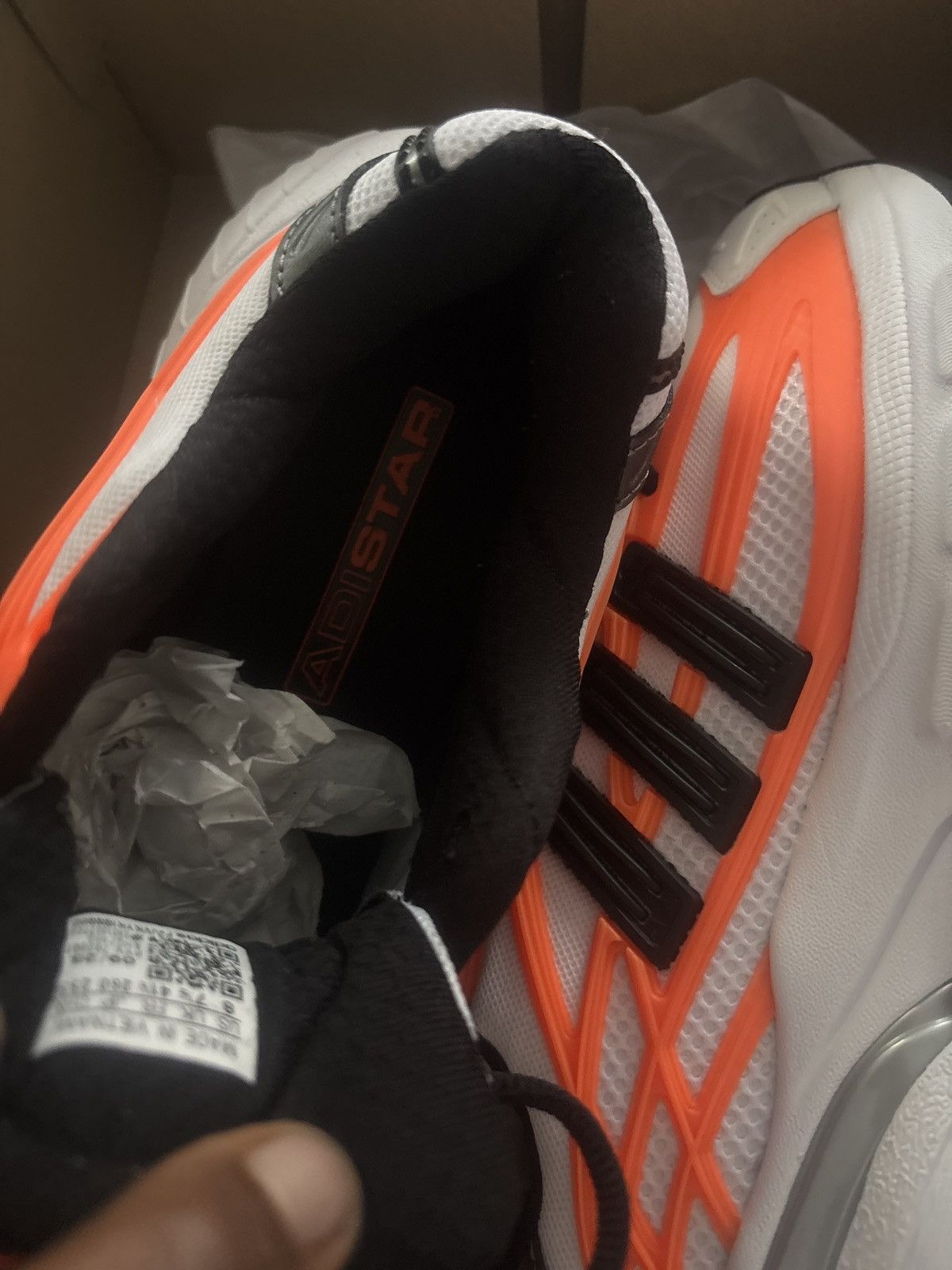 Adidas Orange and white adidstar 2.0 Size US 8 / EU 41 - 1 Thumbnail