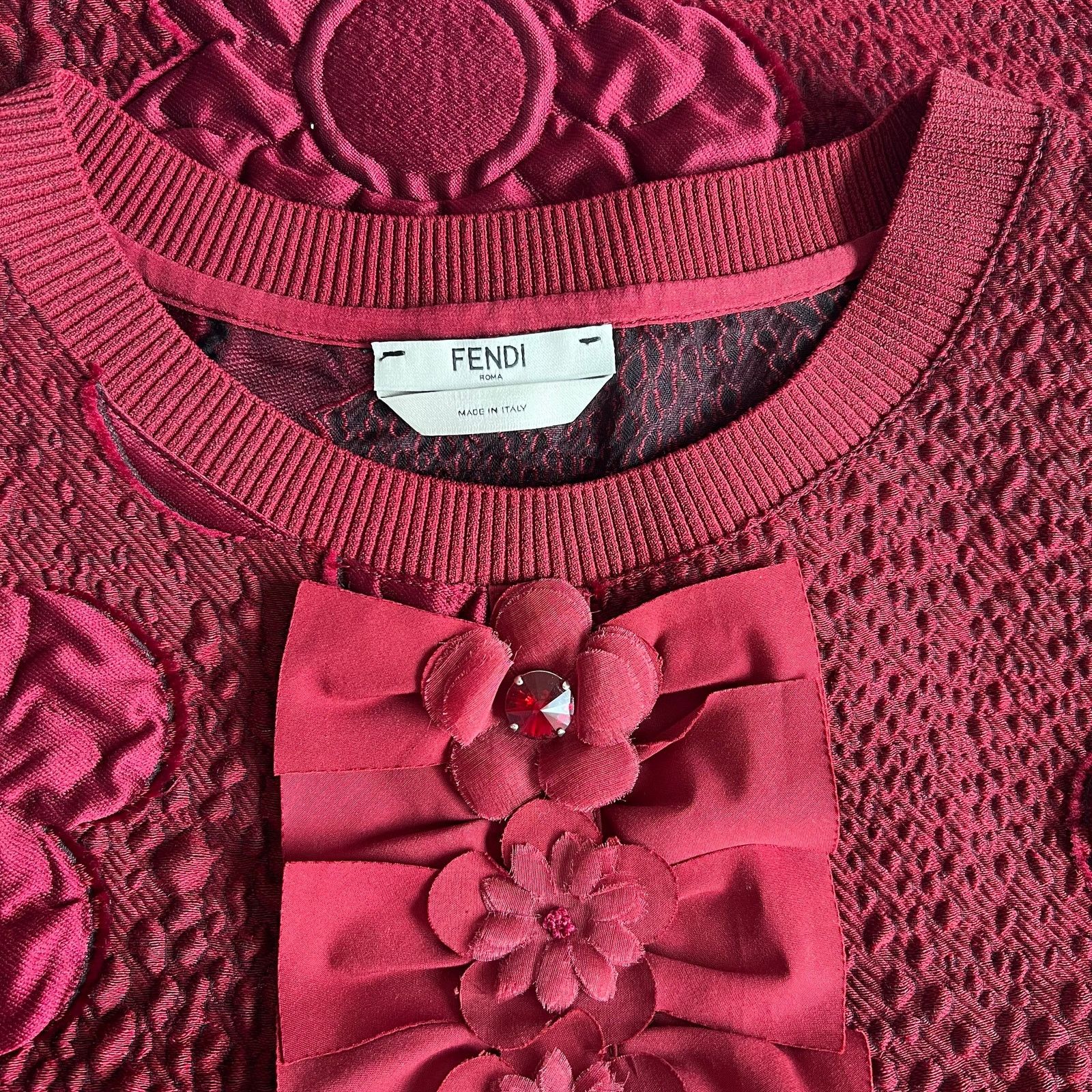 Fendi FENDI Crew Neck Button-Up Top, Small/US4/IT40 Size S / US 4 / IT 40 - 5 Thumbnail