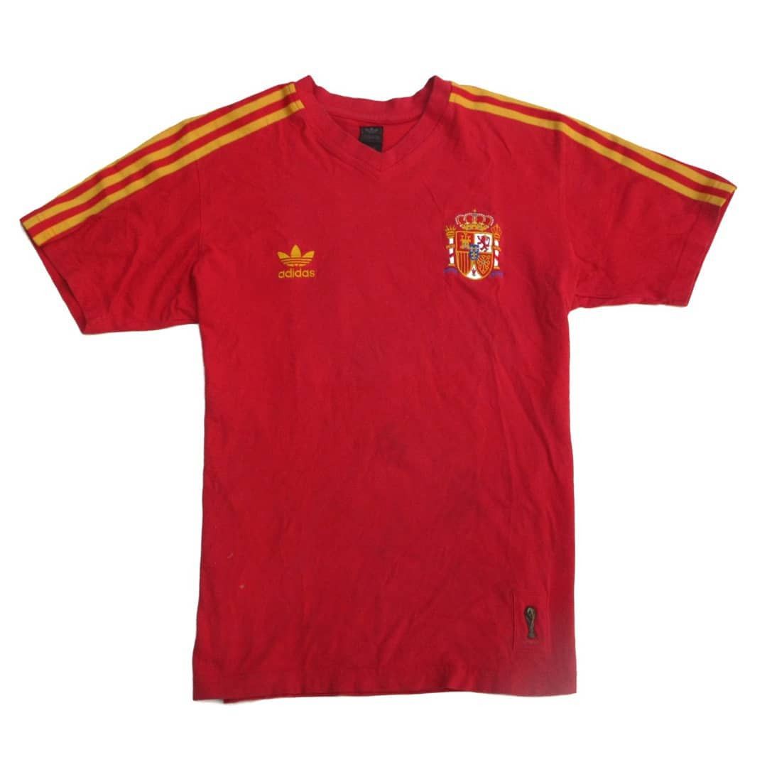 Adidas Adidas spain Espana 3 Stripes ringer tee tshirt ringer Red Size US M / EU 48-50 / 2 - 1 Thumbnail