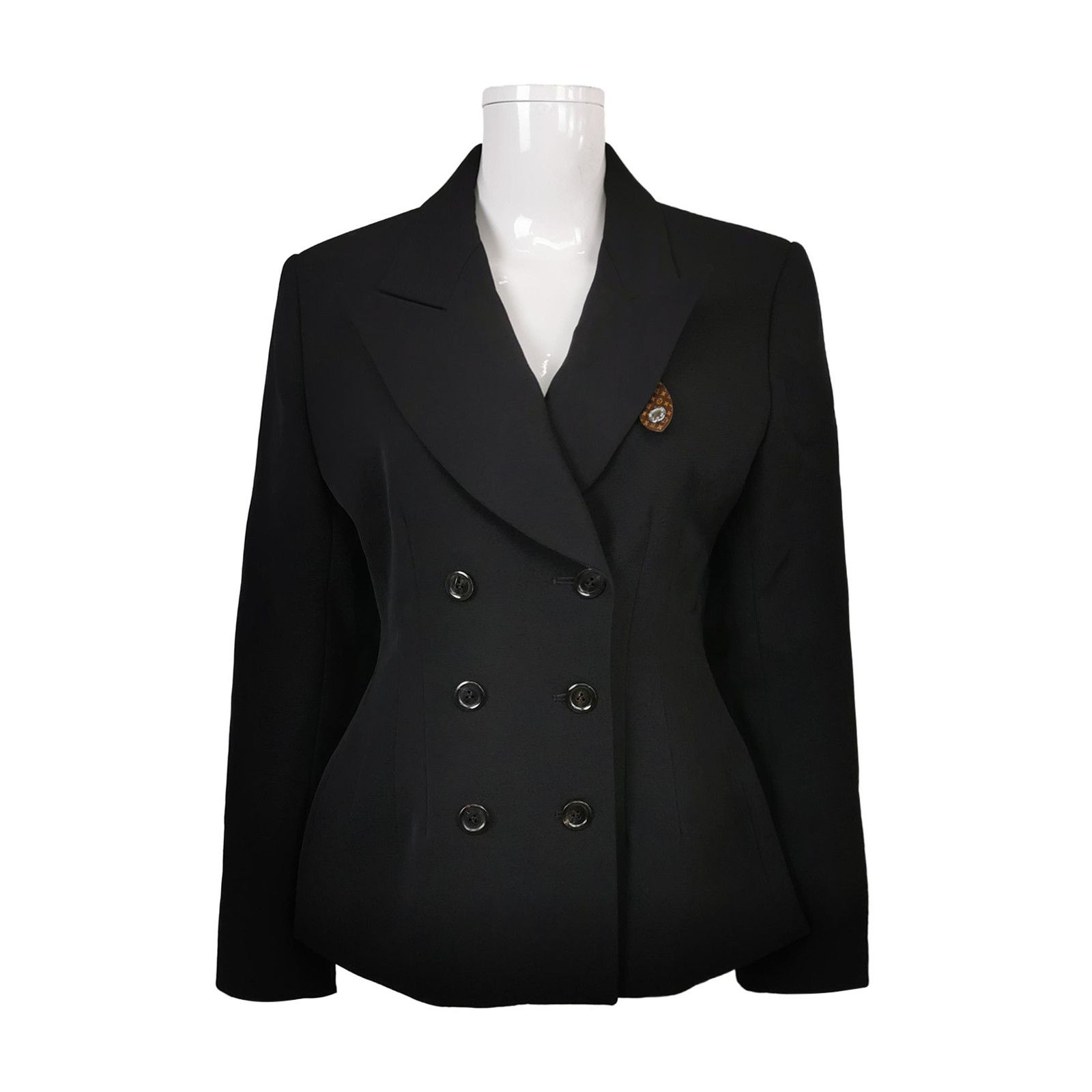 Louis Vuitton Louis Vuitton Monogram Detail Wool Blazer Size 38 Size S / US 4 / IT 40 - 1 Thumbnail
