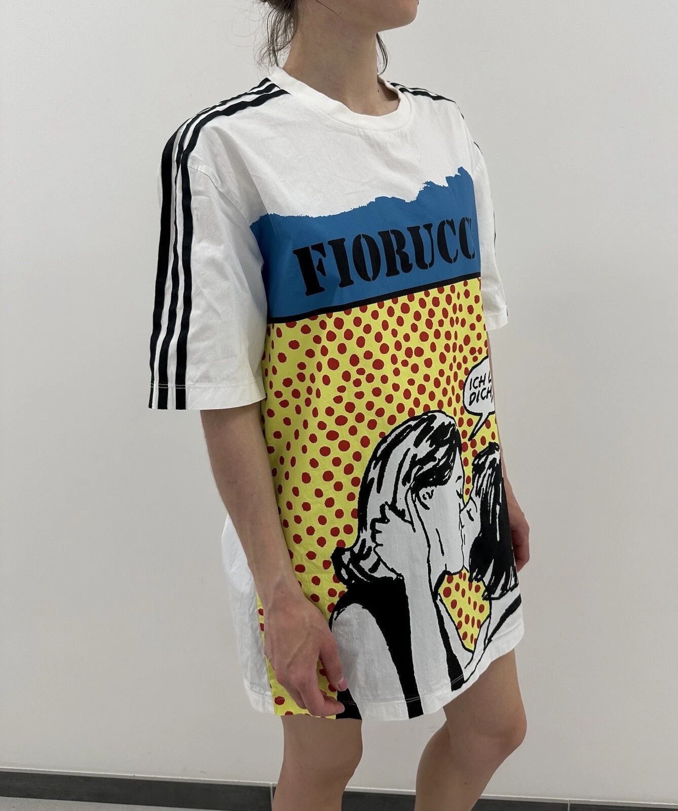 Adidas Adidas x Fiorucci Graphic Girls Kiss Pop Art Women’s T-Shirt Size L / US 10 / IT 46 - 10 Thumbnail