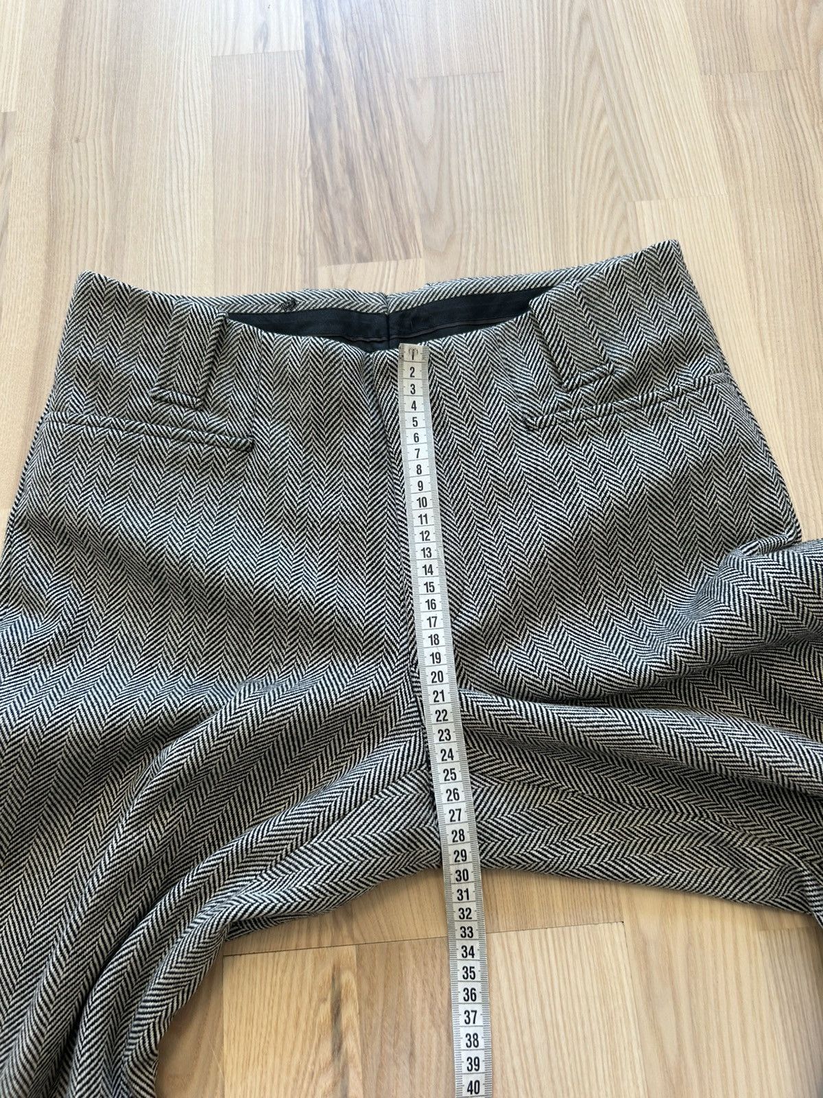 Gucci Gucci Tom Ford Era Herringbone Wool Pleated Trousers Archive Size US 30 / EU 46 - 10 Thumbnail