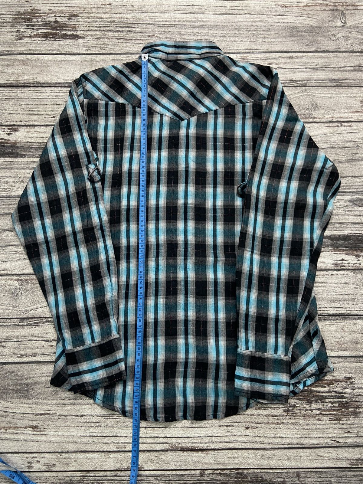 5351 POUR LES HOMMES × Issey Miyake × Le Grande Bleu (L.G.B.) 🔥 D’HOMME A HOMME 🔥 2000s Sheer Plaid Shirt Size US L / EU 52-54 / 3 - 6 Thumbnail