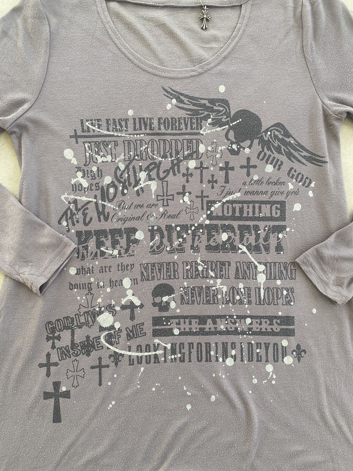 Vintage LIVE FAST LIVE FOREVER POEMS TEE Size M / US 6-8 / IT 42-44 - 2 Thumbnail