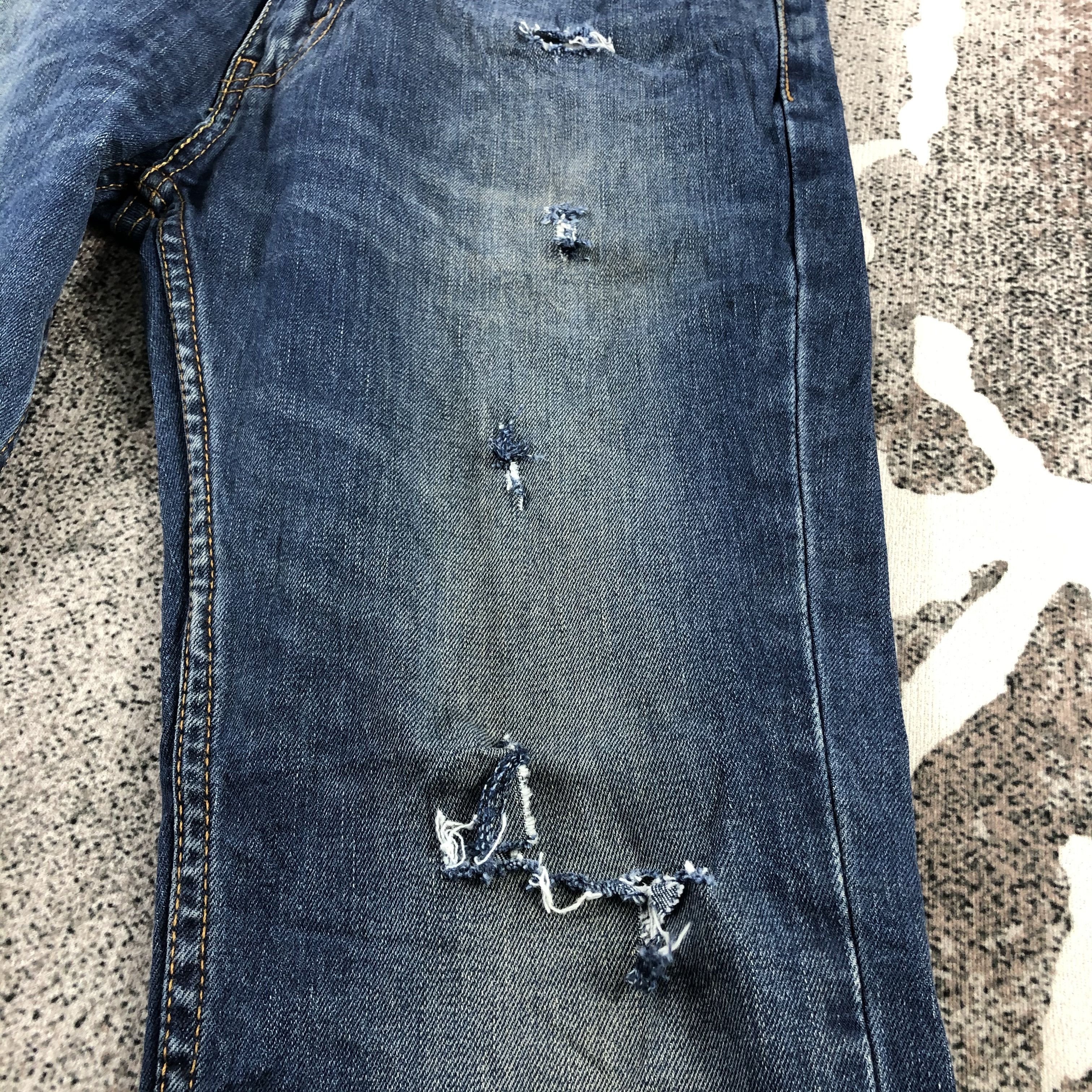 Levi's Levi's 511 Jeans Distress Faded Blue KJ984 Size US 32 / EU 48 - 7 Thumbnail