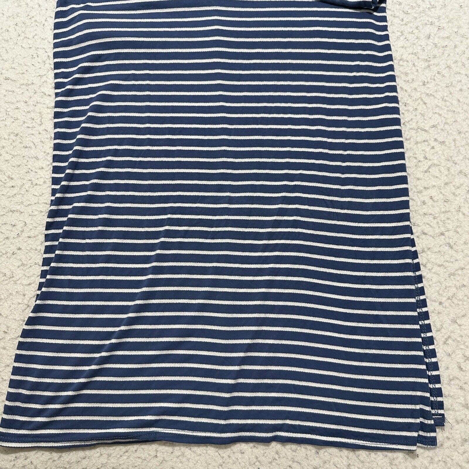 Other Olivia Rae Small Short Sleeve Shift Maxi Dress Blue Striped Size S / US 4 / IT 40 - 6 Thumbnail