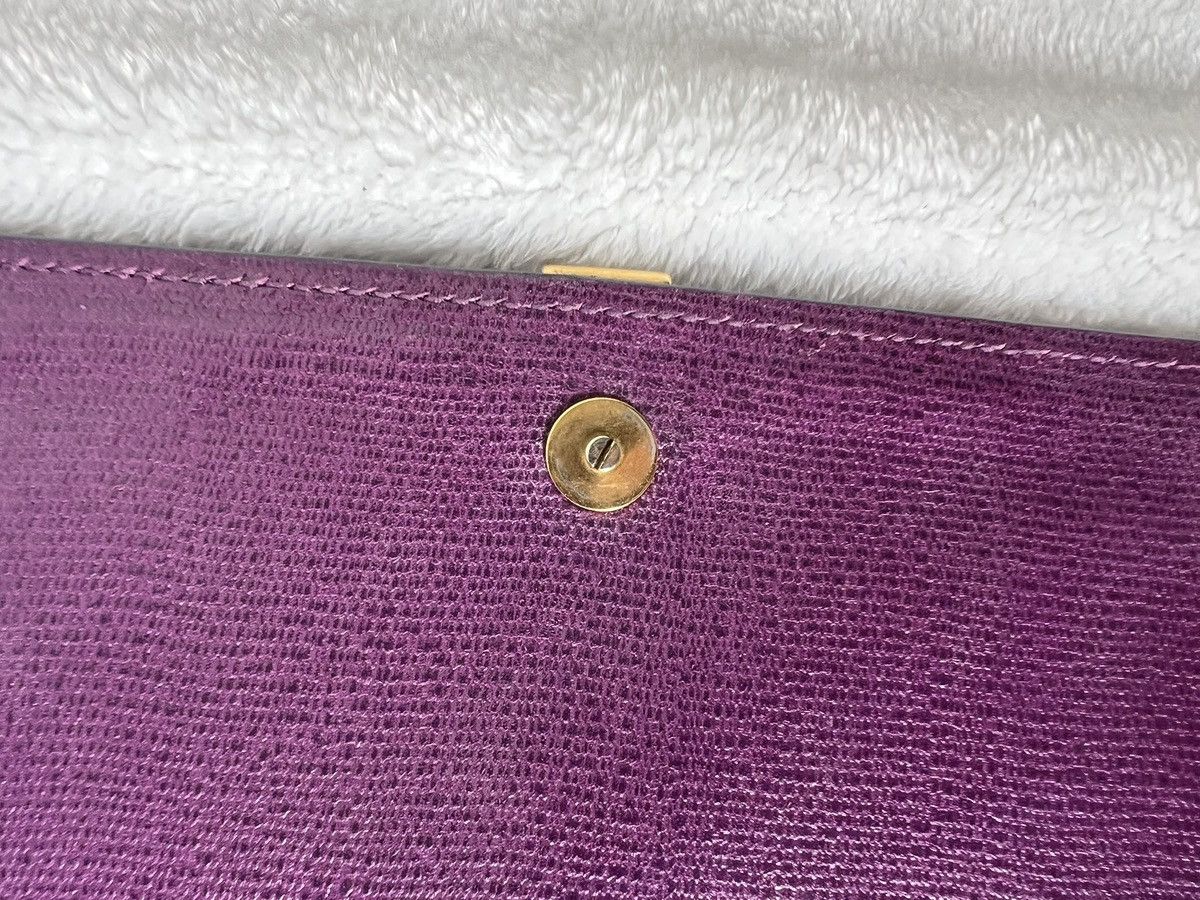 Yves Saint Laurent Saint Laurent Chyc Clutch – Purple Size ONE SIZE - 11 Thumbnail