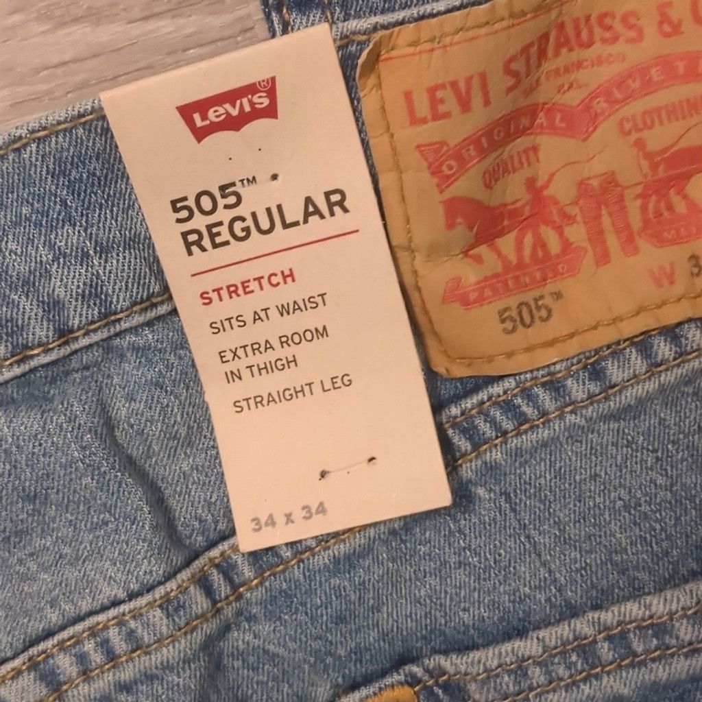 Levi's Levi's 505 regular distressed jeans size 34x34 Size US 34 / EU 50 - 7 Thumbnail