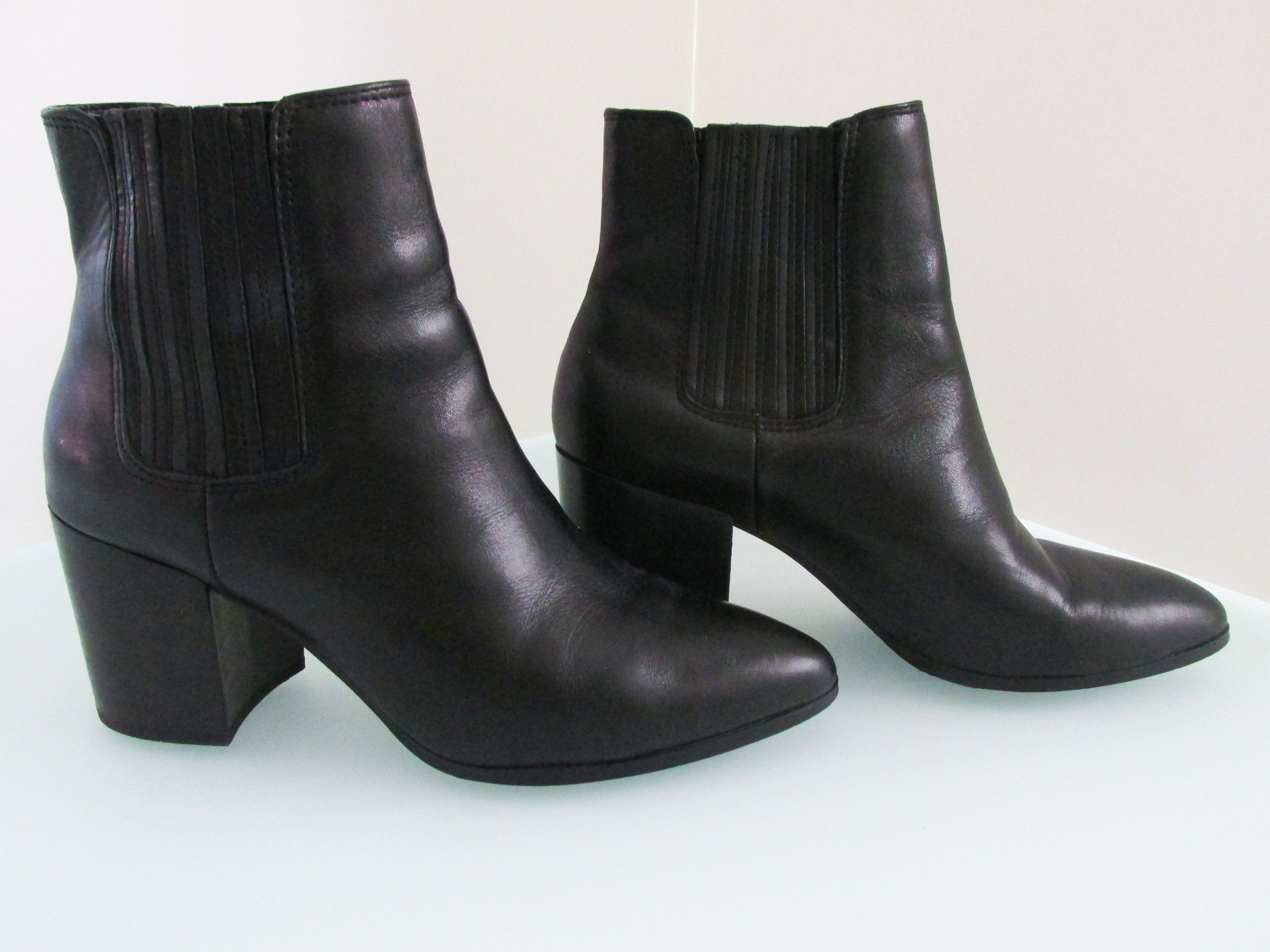 Steve Madden Steve Madden Women's Leather Ankle Booties Size 8M Size US 8 / IT 38 - 2 Thumbnail