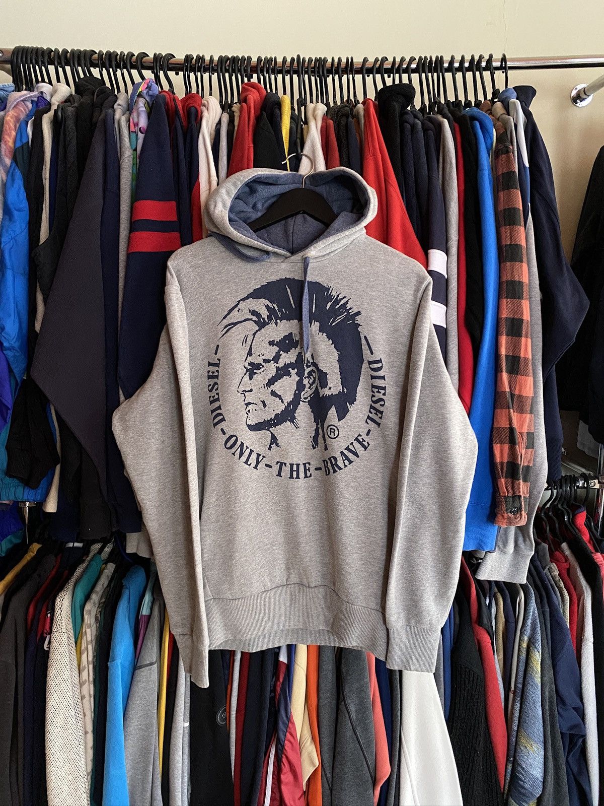 Diesel VINTAGE DIESEL BIG LOGO PUNK HOODIE Size US XL / EU 56 / 4 - 1 Thumbnail