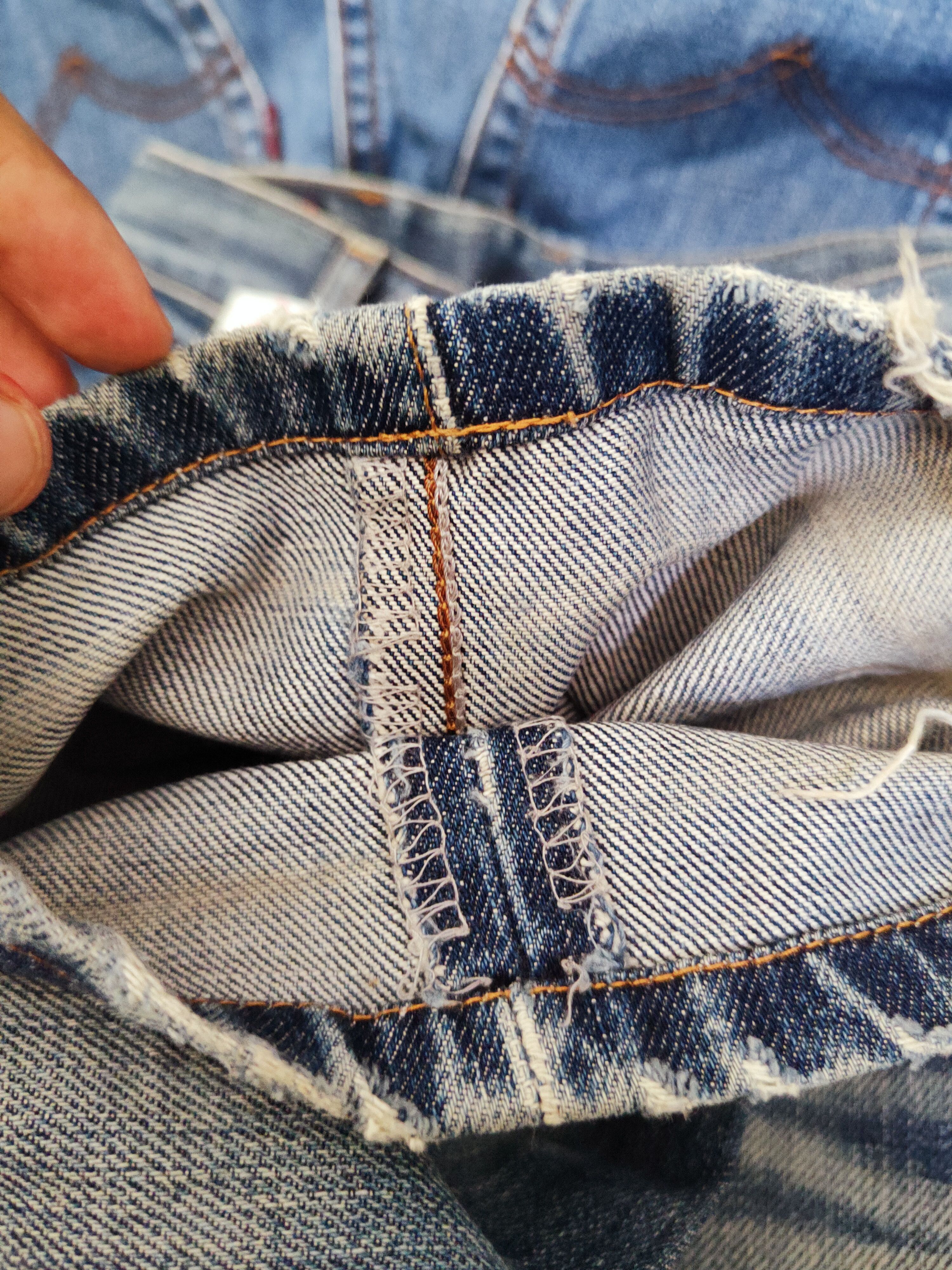 Edwin Edwin Blue Distressed Ripped Denim Jeans #W230 Size US 26 / EU 42 - 15 Thumbnail