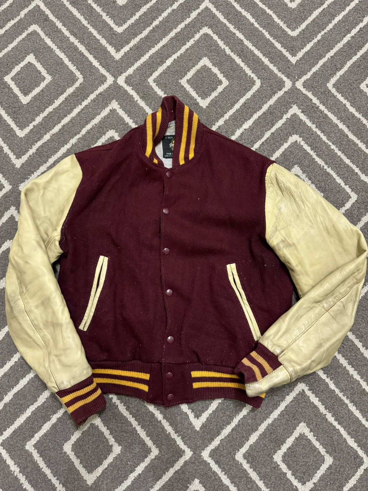 VINTAGE 1960’S GOLDEN BEAR WOOL VARSITY JACKET