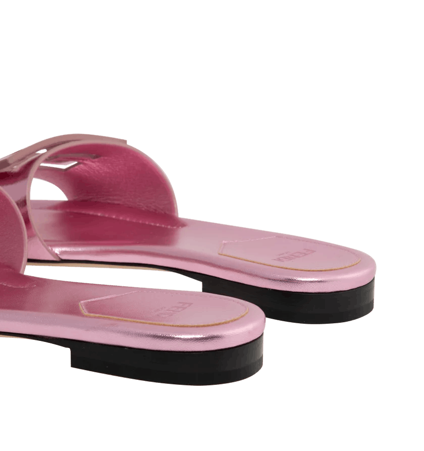Fendi o1h1sh11225 Wide Band Slides in Foana Pink Size US 6 / IT 36 - 2 Thumbnail