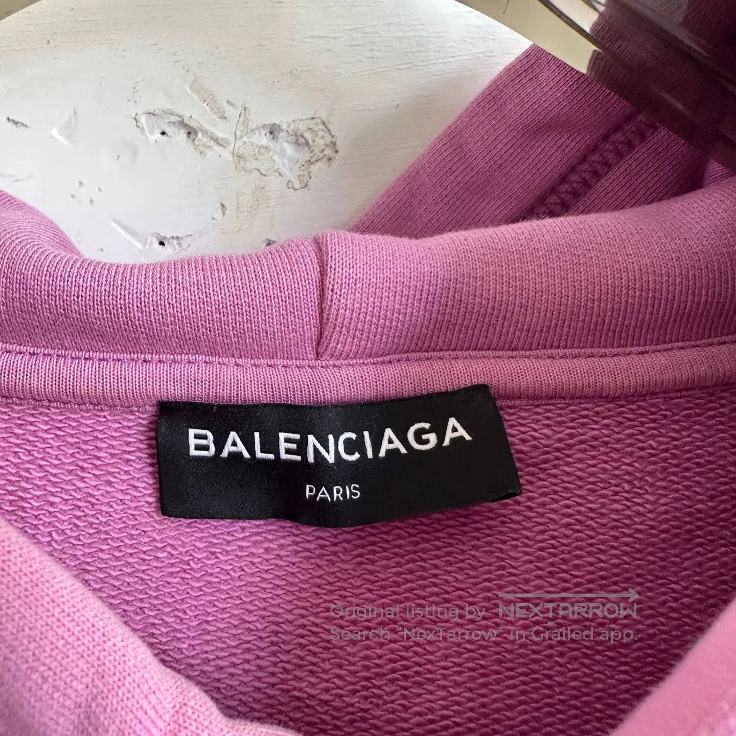 Balenciaga Balenciaga Pink Logo Sweatshirt XS. Size US XS / EU 42 / 0 - 8 Thumbnail