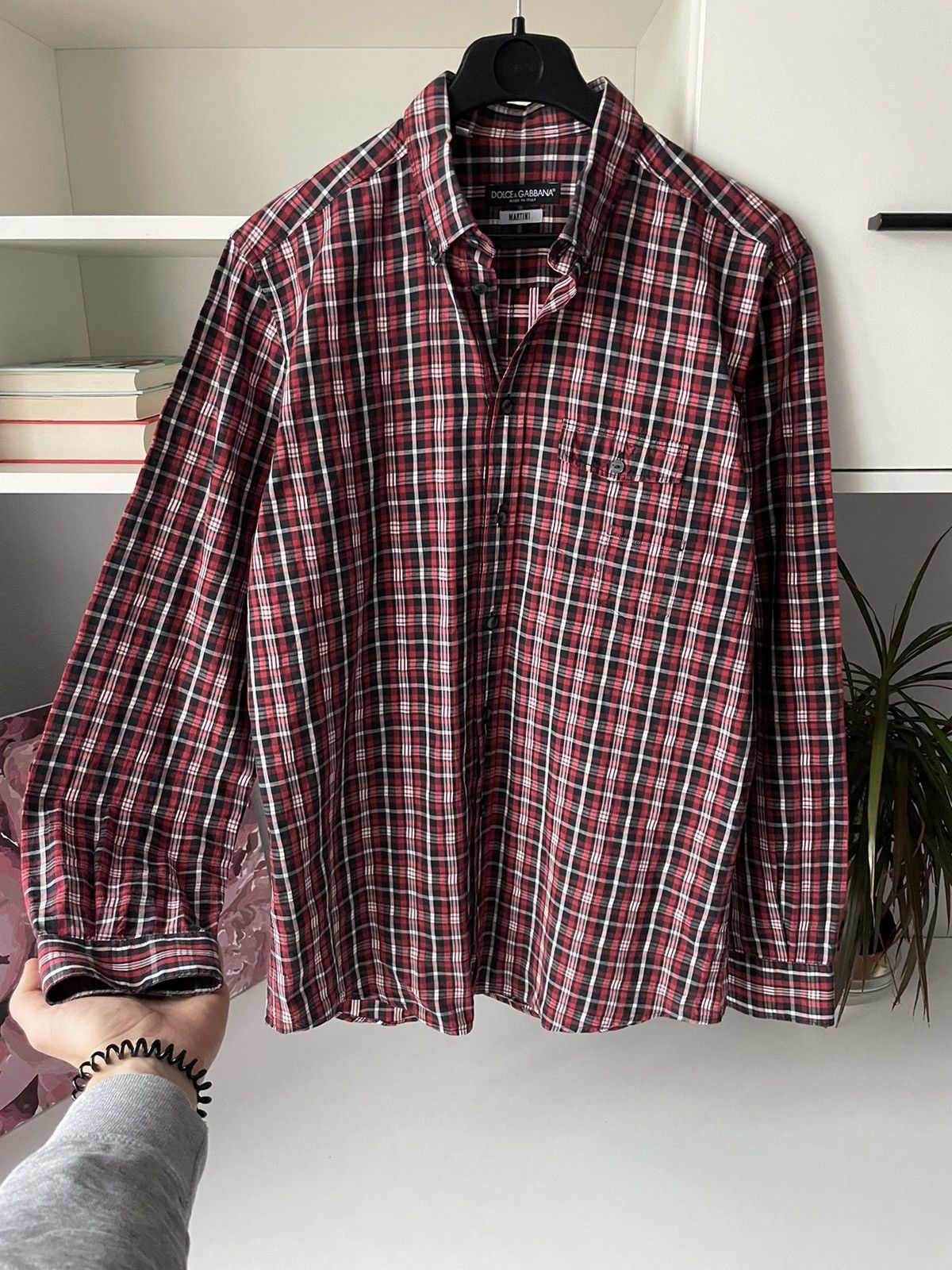 Dolce & Gabbana Dolce & Gabbana Martini Flannel Shirt Button Up Size US M / EU 48-50 / 2 - 3 Thumbnail