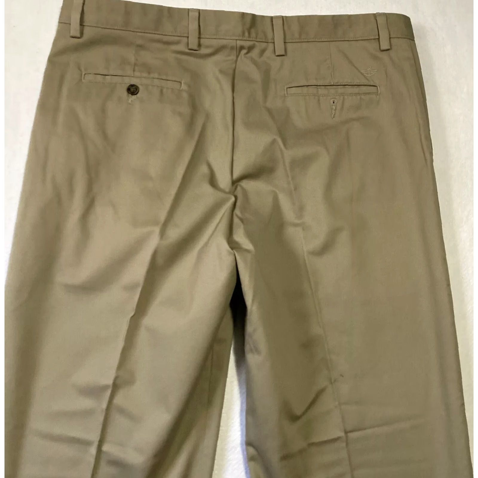 Polo Ralph Lauren Polo Ralph Lauren Dockers Chino Pants Men 38x34 Khaki Flat Front Beige Cotton Knit Regular Straight 34 Inseam Pants Mens Size US 38 / EU 54 - 6 Thumbnail