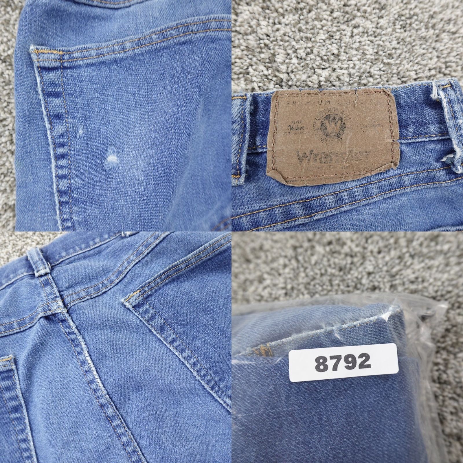 Wrangler Wrangler Jeans Mens 36X30 Dark Blue Denim Western Cowboy Rodeo Fade Grunge Jeans Mens Regular 36 Blue 5-Pocket Wrangler Mens Jeans Size US 36 / EU 52 - 11 Thumbnail