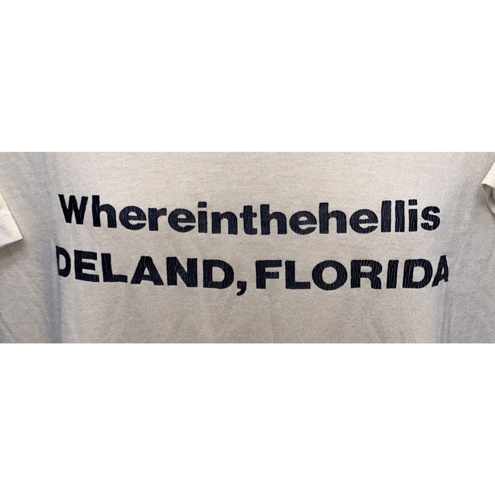 Jerzees JERZEES T-Shirt Men L Beige Solid Florida 21in Armpit Regular Mens Size US L / EU 52-54 / 3 - 2 Thumbnail