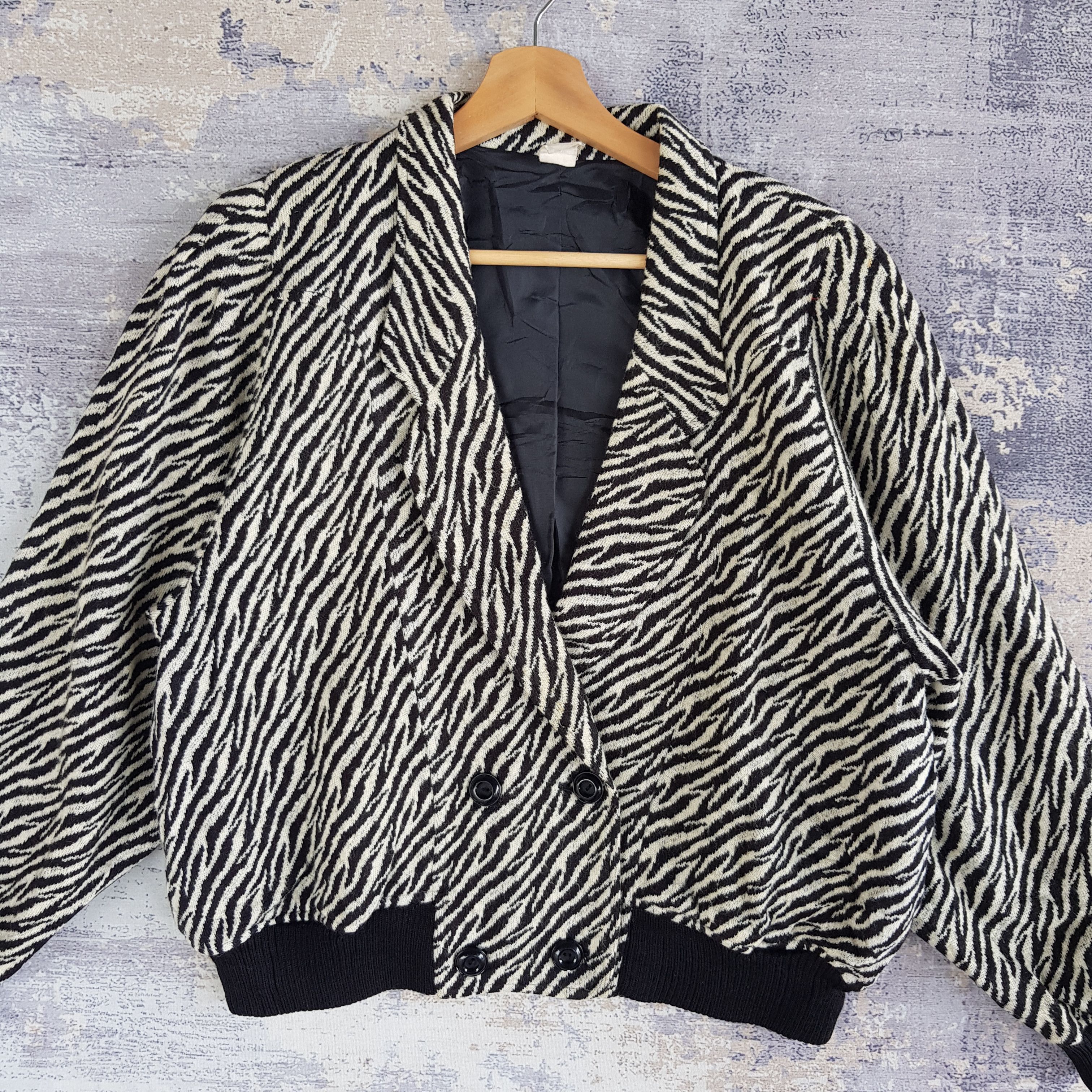 Japanese Brand × Vintage Vintage 90s Baroque Japanese Retro Jacket Baggy Wool Jacket Size US M / EU 48-50 / 2 - 3 Thumbnail
