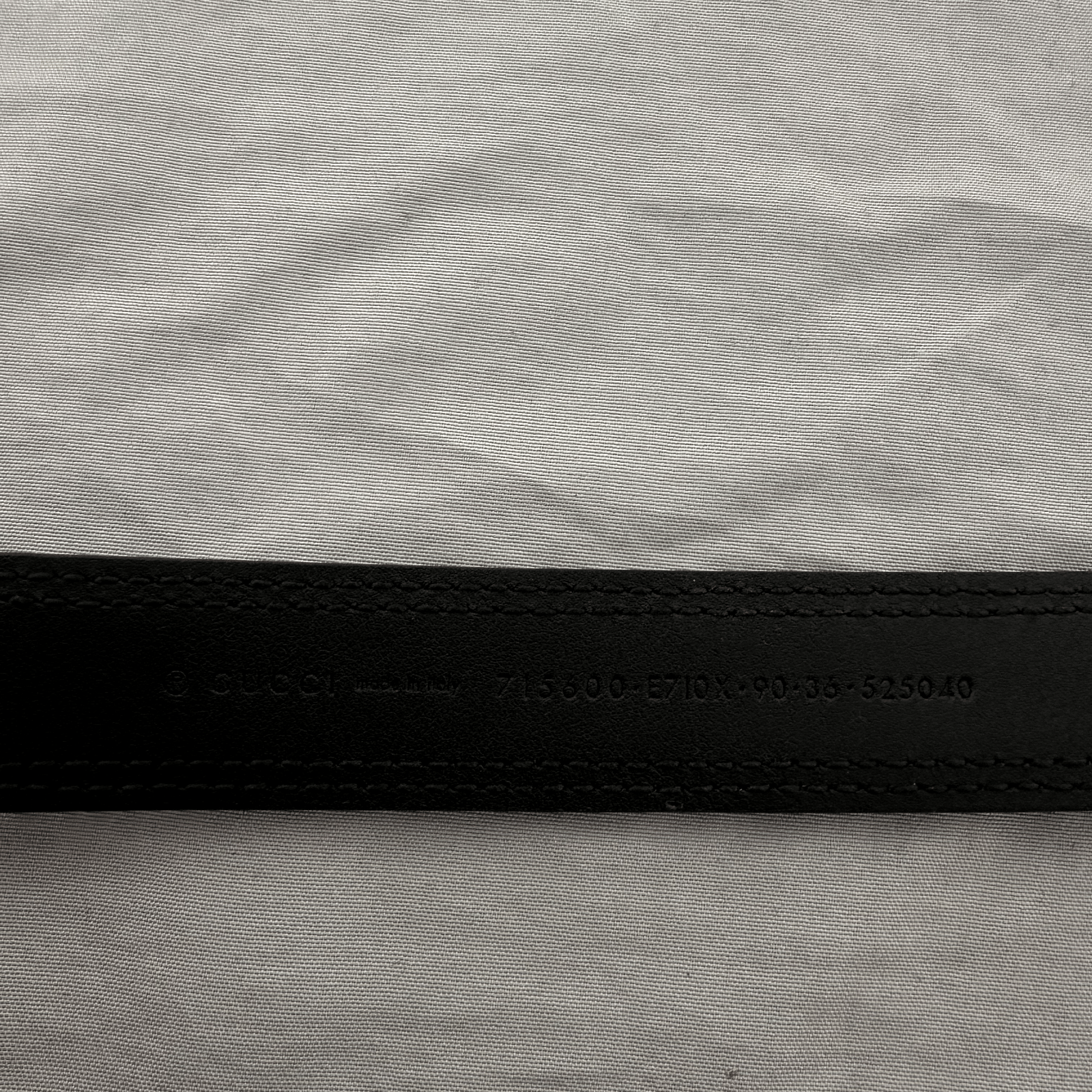 Gucci Gucci GG Crocodile Leather Belt Size 95 Black Alligator Cai Size ONE SIZE - 3 Thumbnail