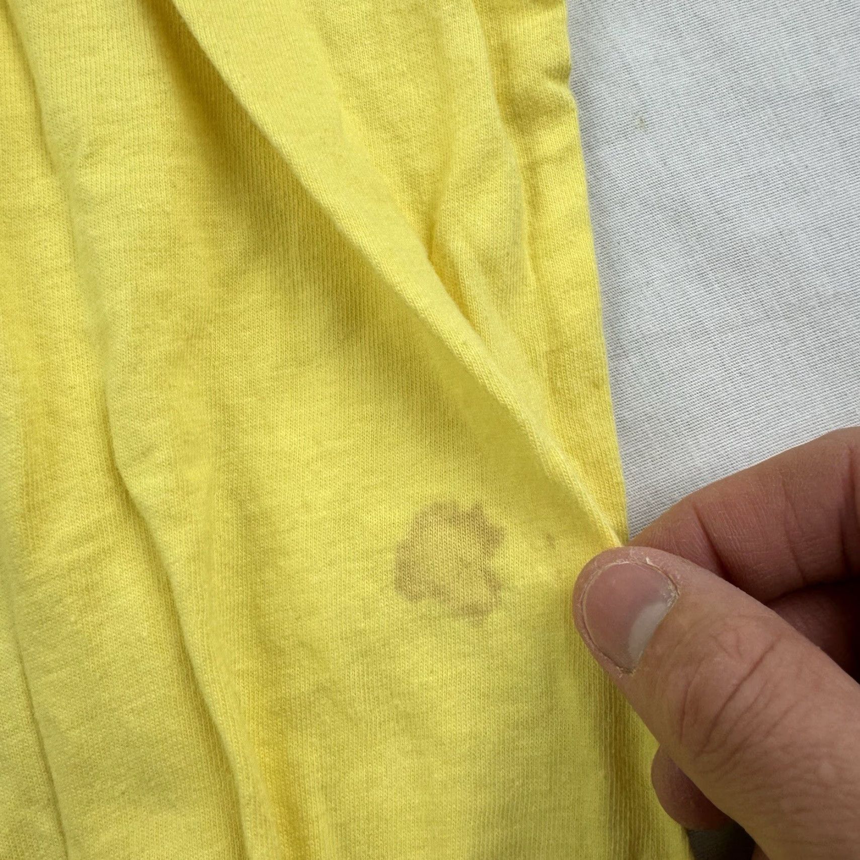 Vintage VINTAGE Stedman T-Shirt Adult Medium Yellow USA 80s Long Sleeve Crew Neck Shirt Mens Size US M / EU 48-50 / 2 - 5 Thumbnail