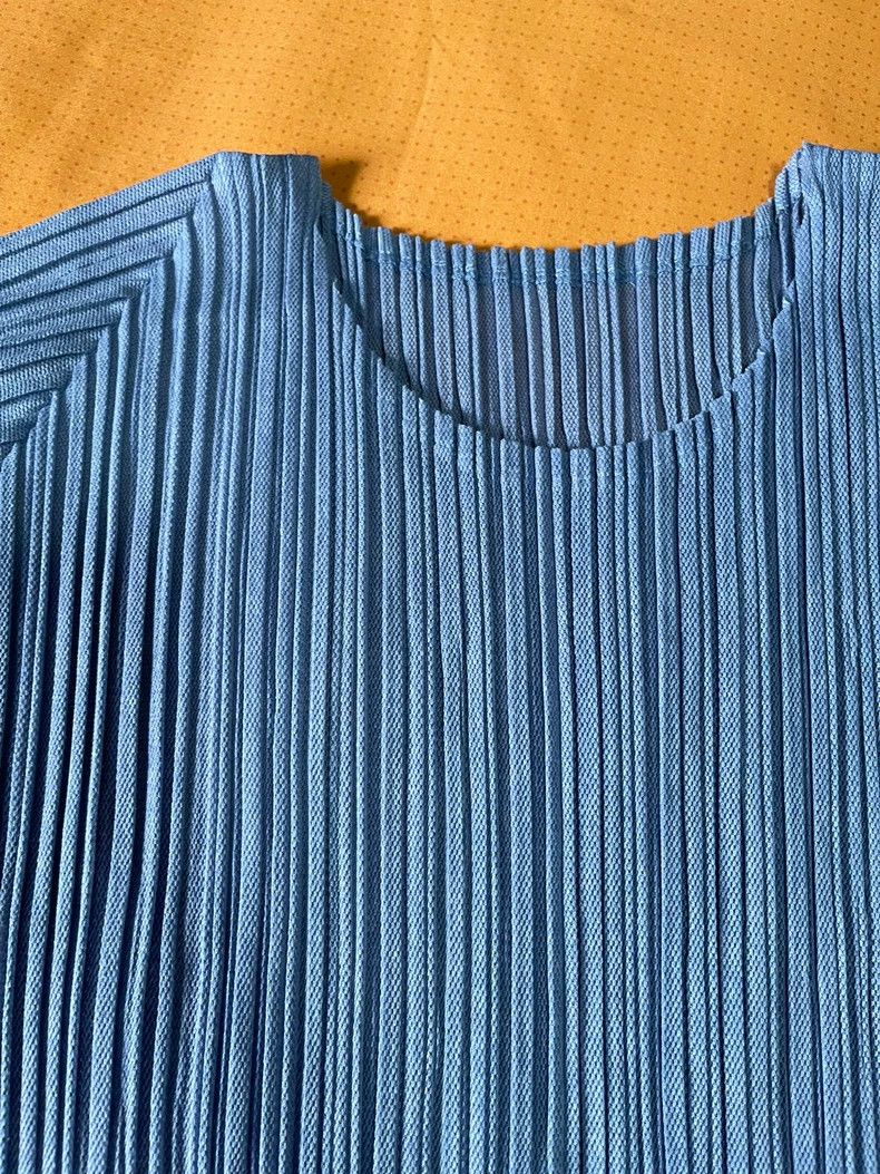 Issey Miyake Issey Miyake Haze blue short-sleeved shirt Size L / US 10 / IT 46 - 2 Thumbnail