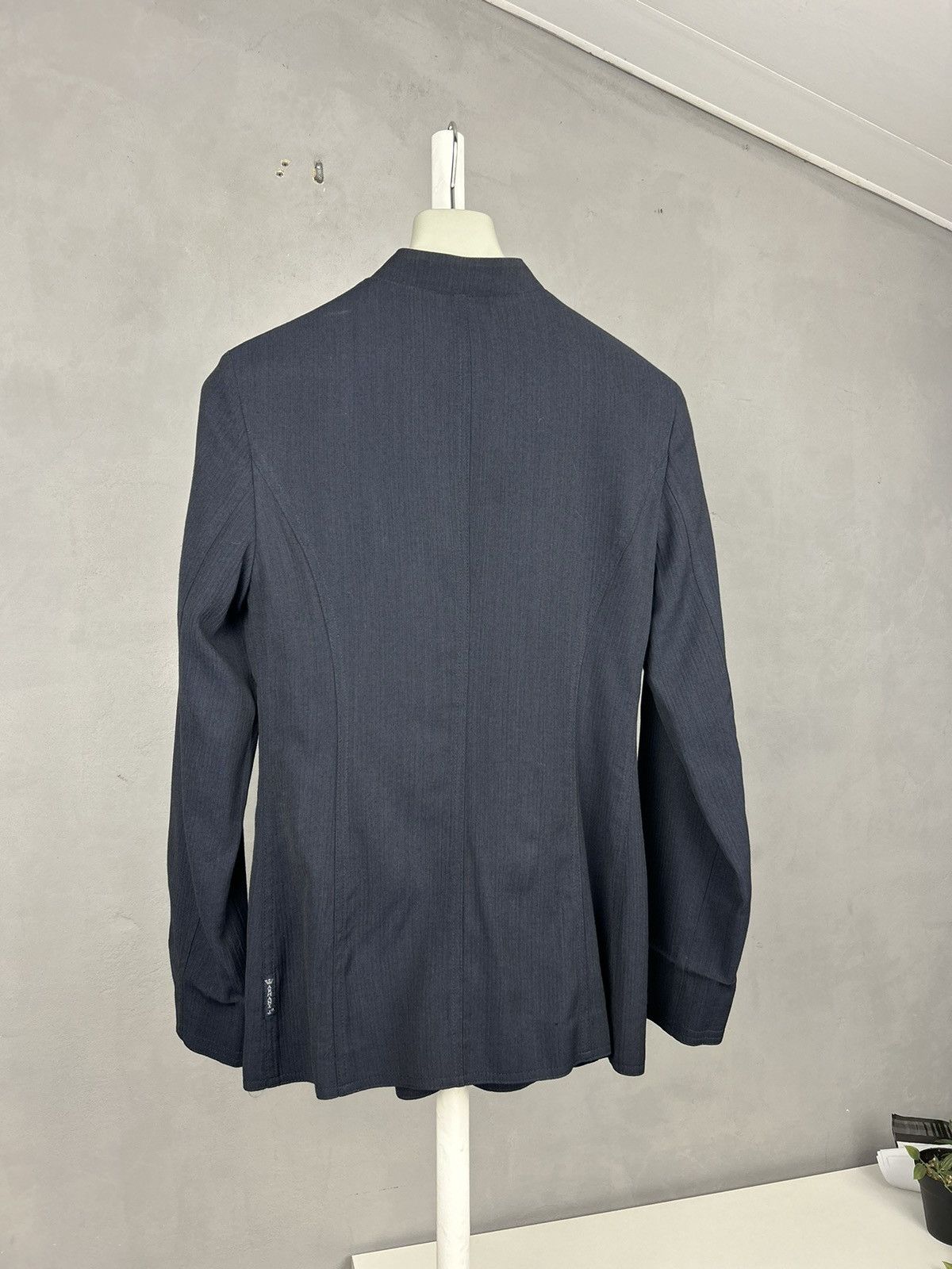 Armani Armani Jeans Women’s Navy Minimalist Blazer Made in Italy Size M / US 6-8 / IT 42-44 - 6 Thumbnail