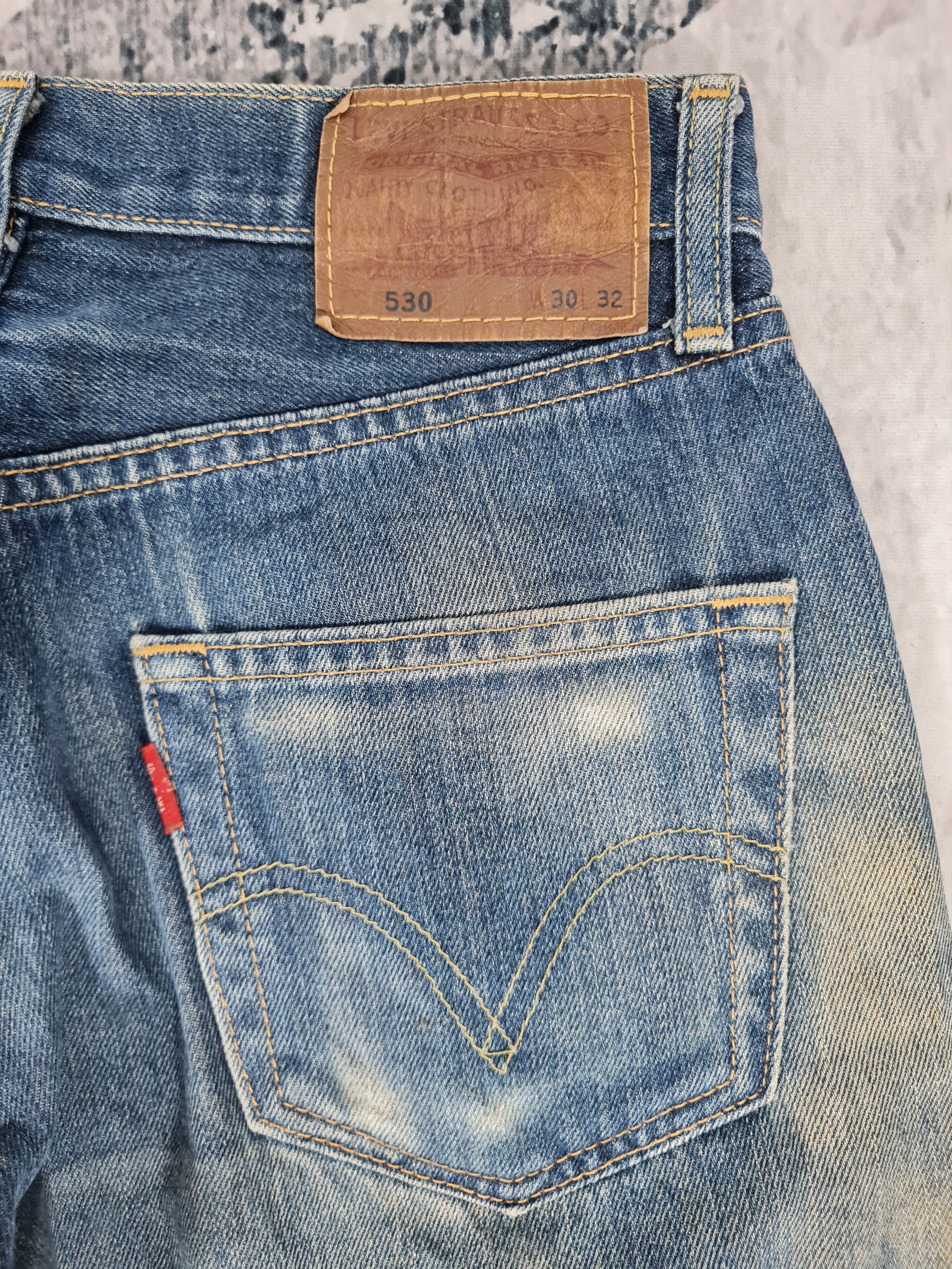 Levi's Vintage Clothing LEVIS 530 Distressed Stone Wash Cropped L0373 Size 28X27 Size US 28 / EU 44 - 11 Thumbnail
