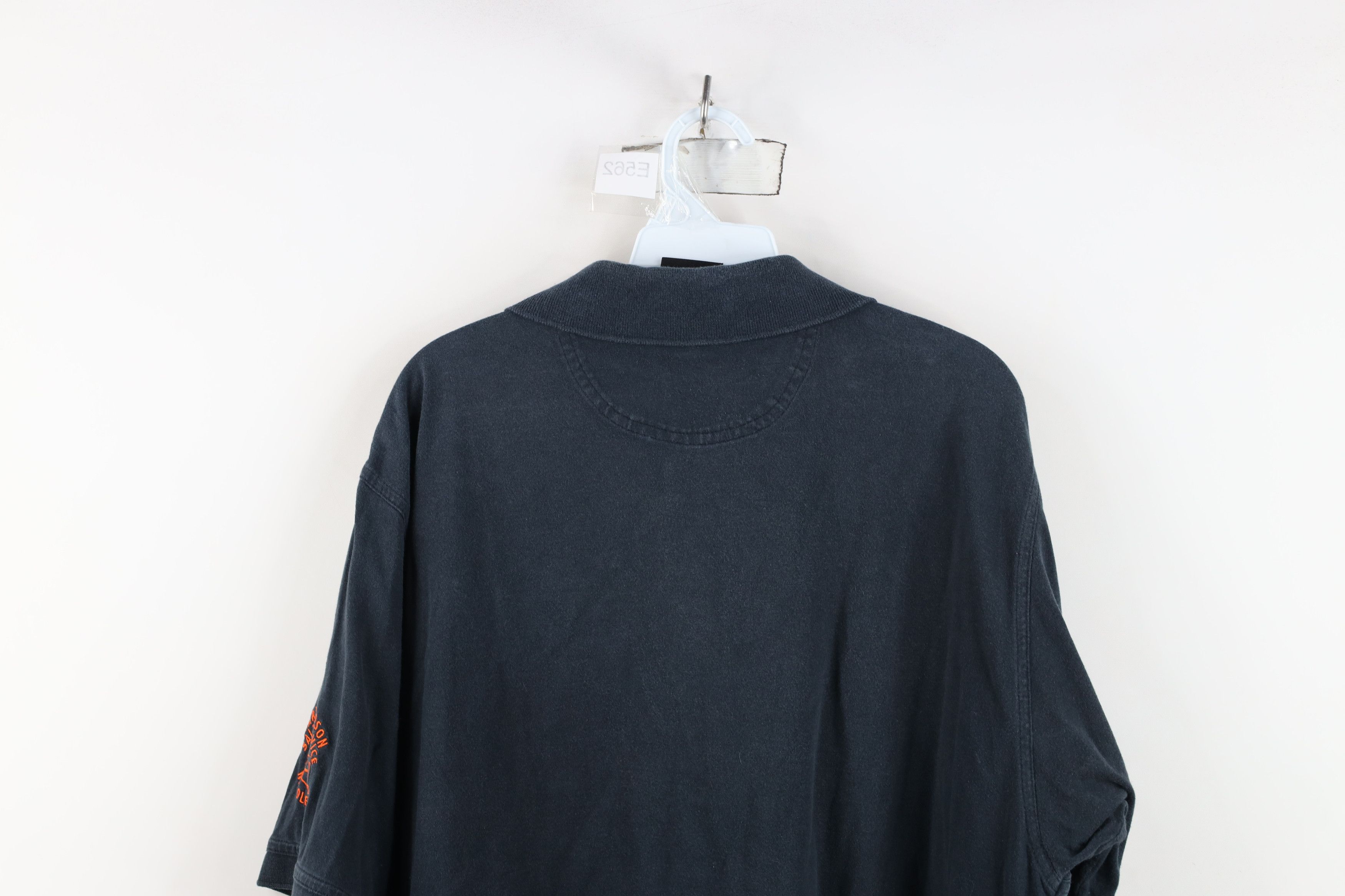 Harley Davidson Vintage Harley Davidson Spell Out Heavyweight Polo Shirt Size US XL / EU 56 / 4 - 15 Thumbnail