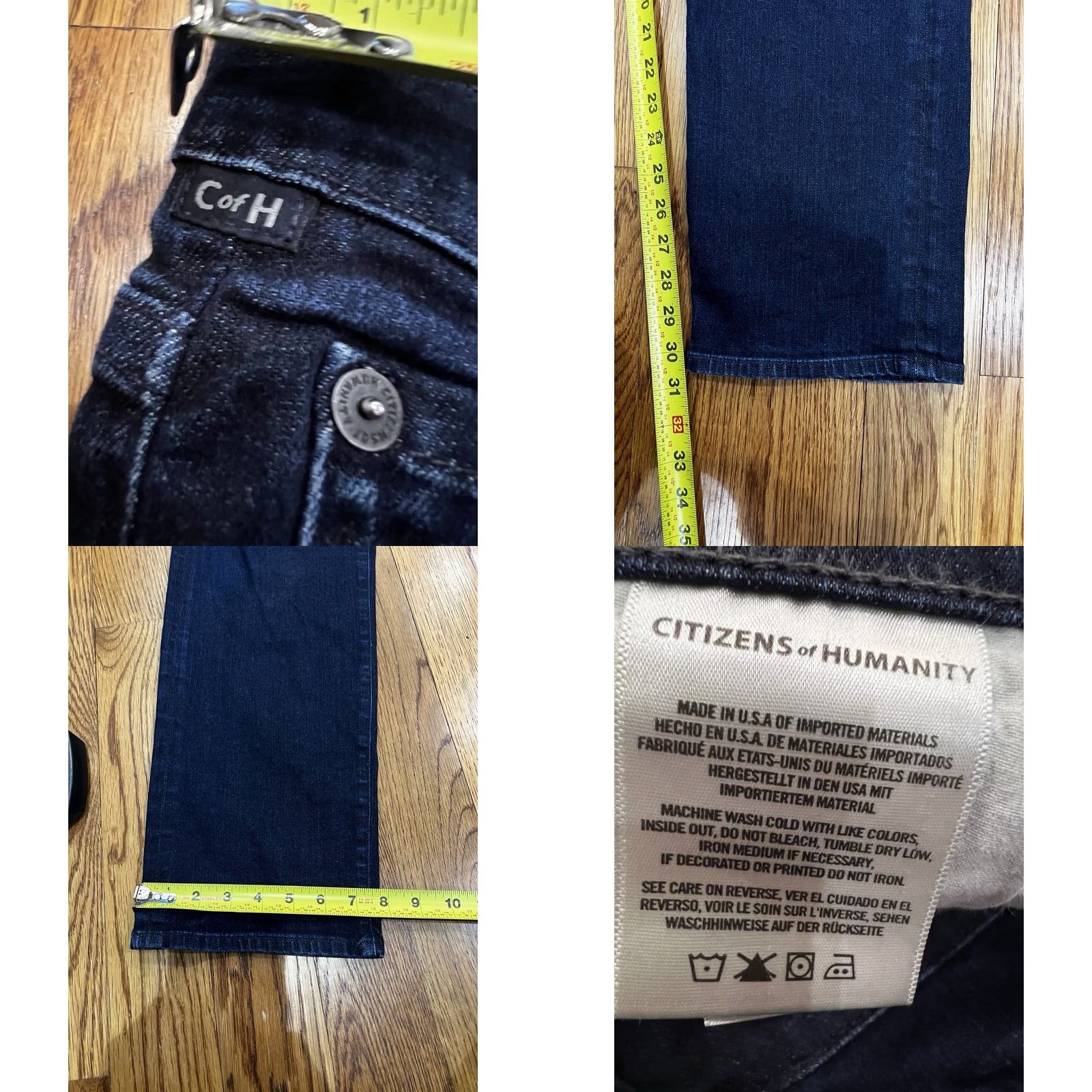 Citizens Of Humanity Citizens of Humanity Jeans Men 38x30 Blue Denim Straight Mid Rise 5-Pocket USA Jeans Mens Regular Size 38x30 Classic Wash Medium Color Blue USA Size US 38 / EU 54 - 9 Thumbnail