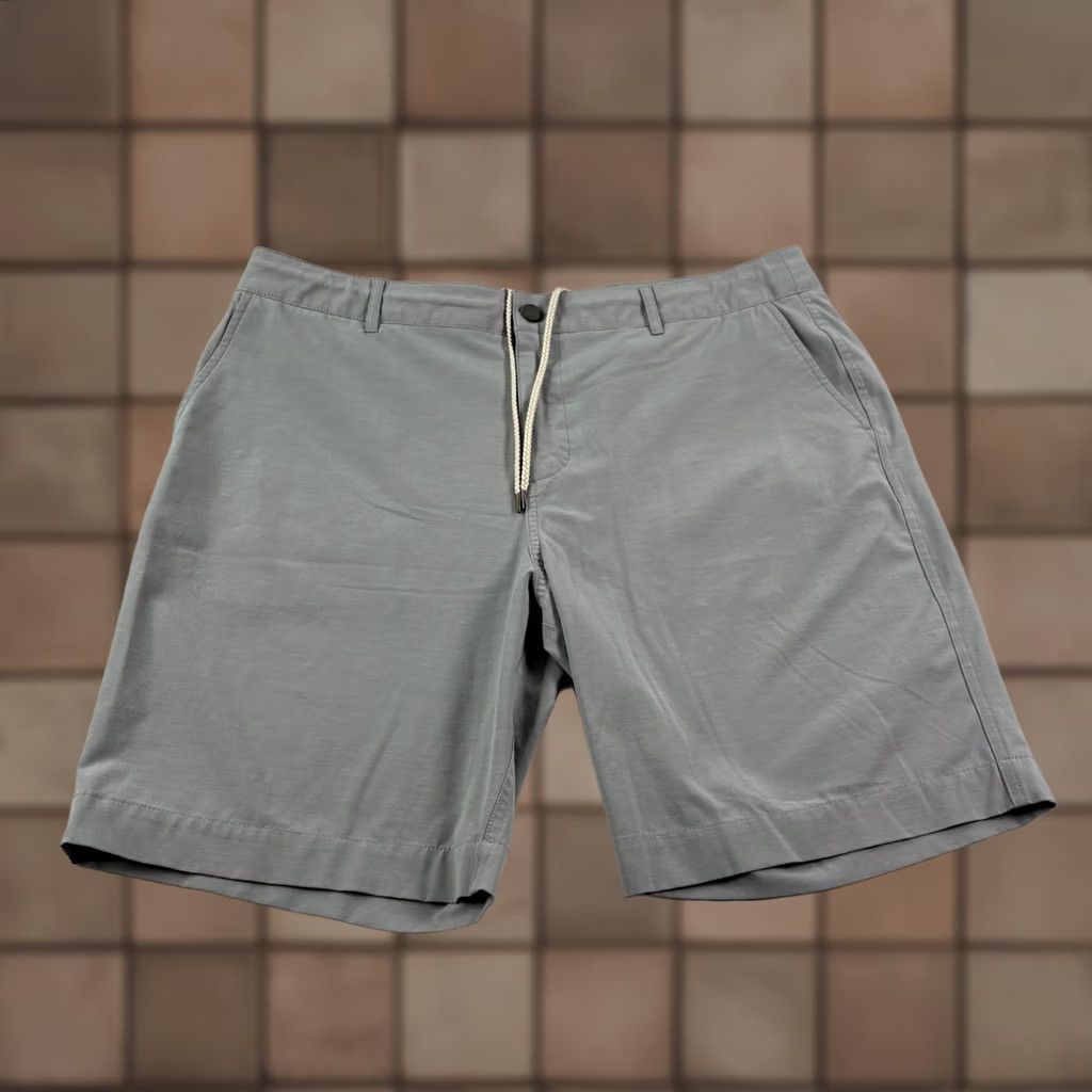 Faherty Faherty Mens Shorts 38 Gray All Day Chino Casual Hybrid Drawstring Pockets Regular 9in Inseam Front Flat Front Logo Closet Buy Now Mens Size US 38 / EU 54 - 1 Thumbnail