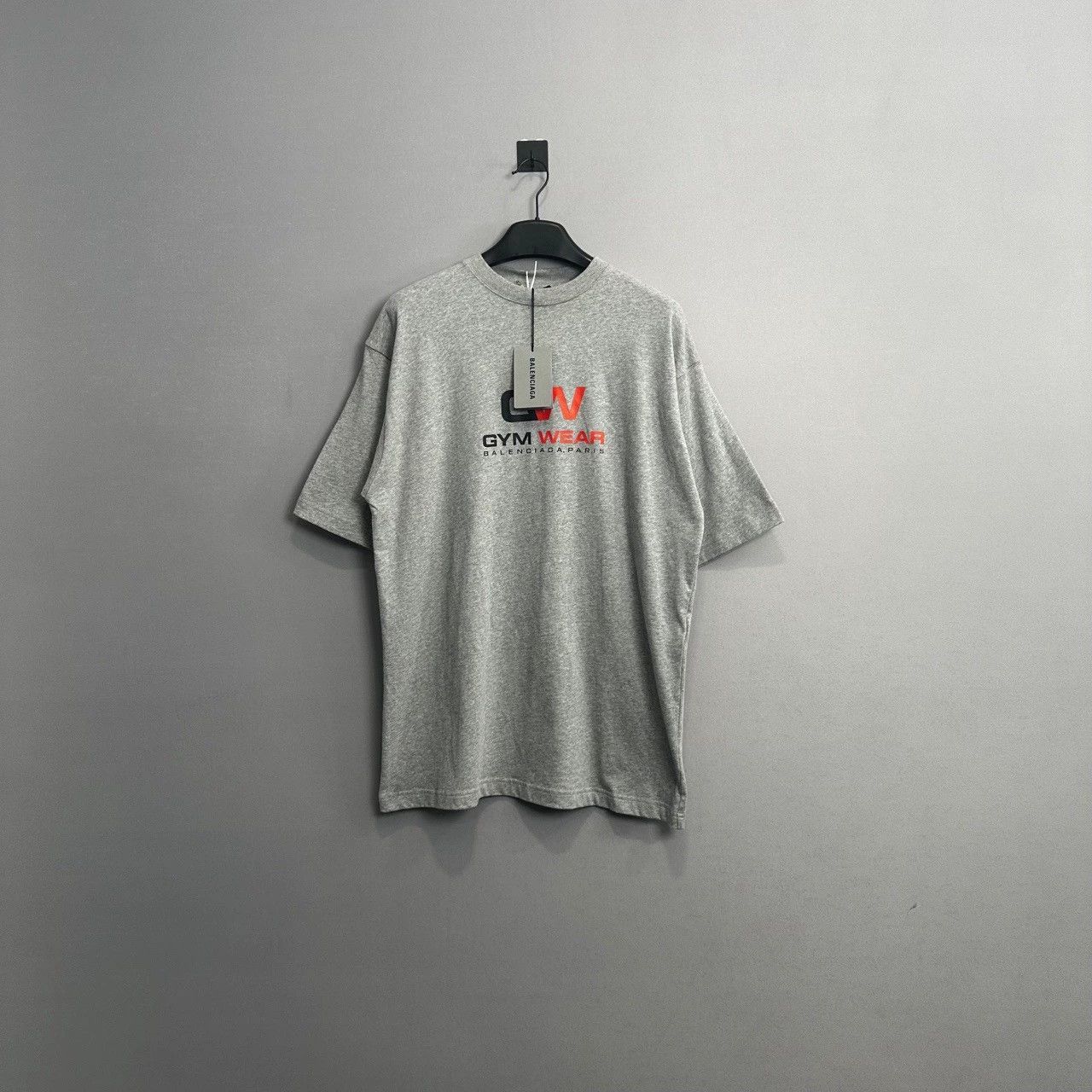 Balenciaga Balenciaga Gray Short Sleeve Gym Wear T-Shirt Size US M / EU 48-50 / 2 - 1 Thumbnail