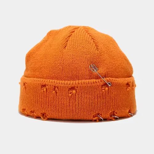 Other Distressed Orange Beanie Size ONE SIZE - 4 Thumbnail